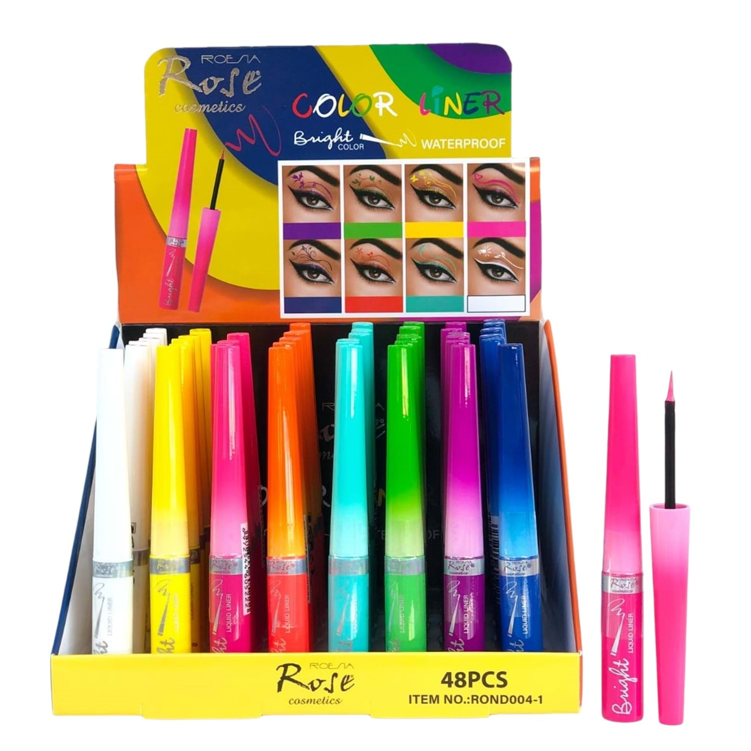 Rose Renkli Eyeliner Rond-004-1Rose