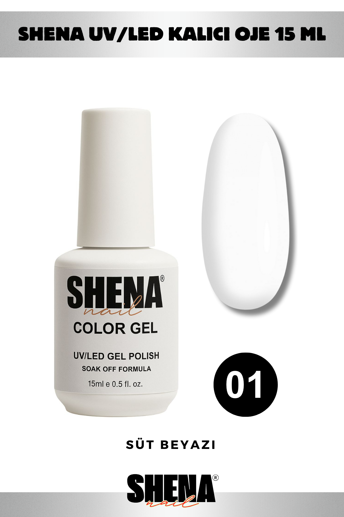 Shena Kalıcı Oje Gel Polish 15 Ml 001Shena