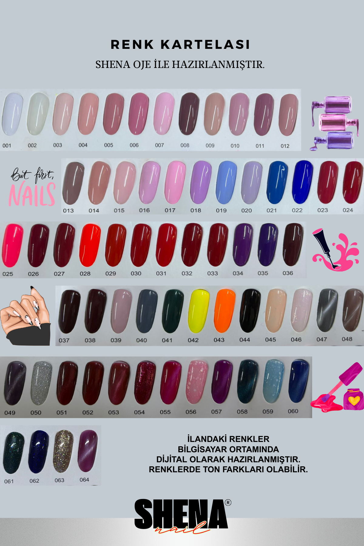 Shena Kalıcı Oje Gel Polish 15 Ml 001Shena
