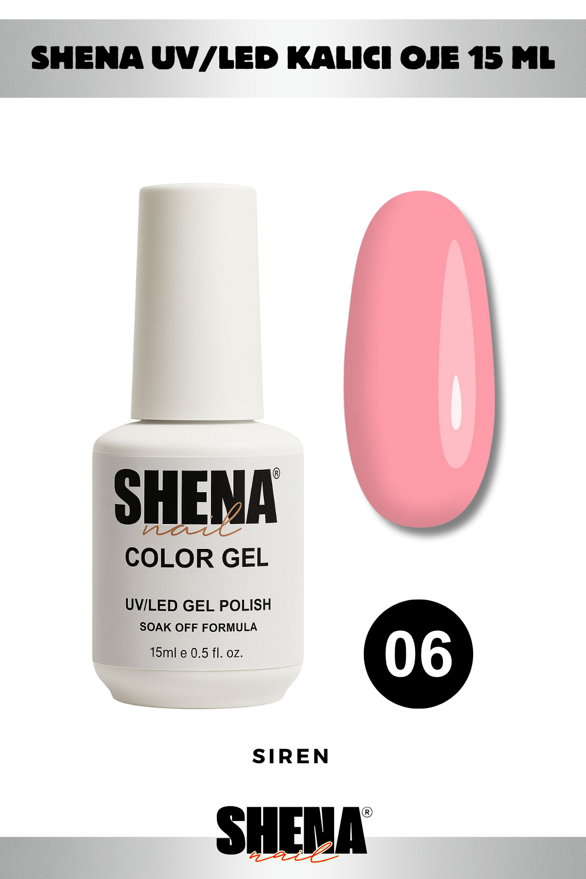 Shena Kalıcı Oje Gel Polish 15 Ml 006Shena
