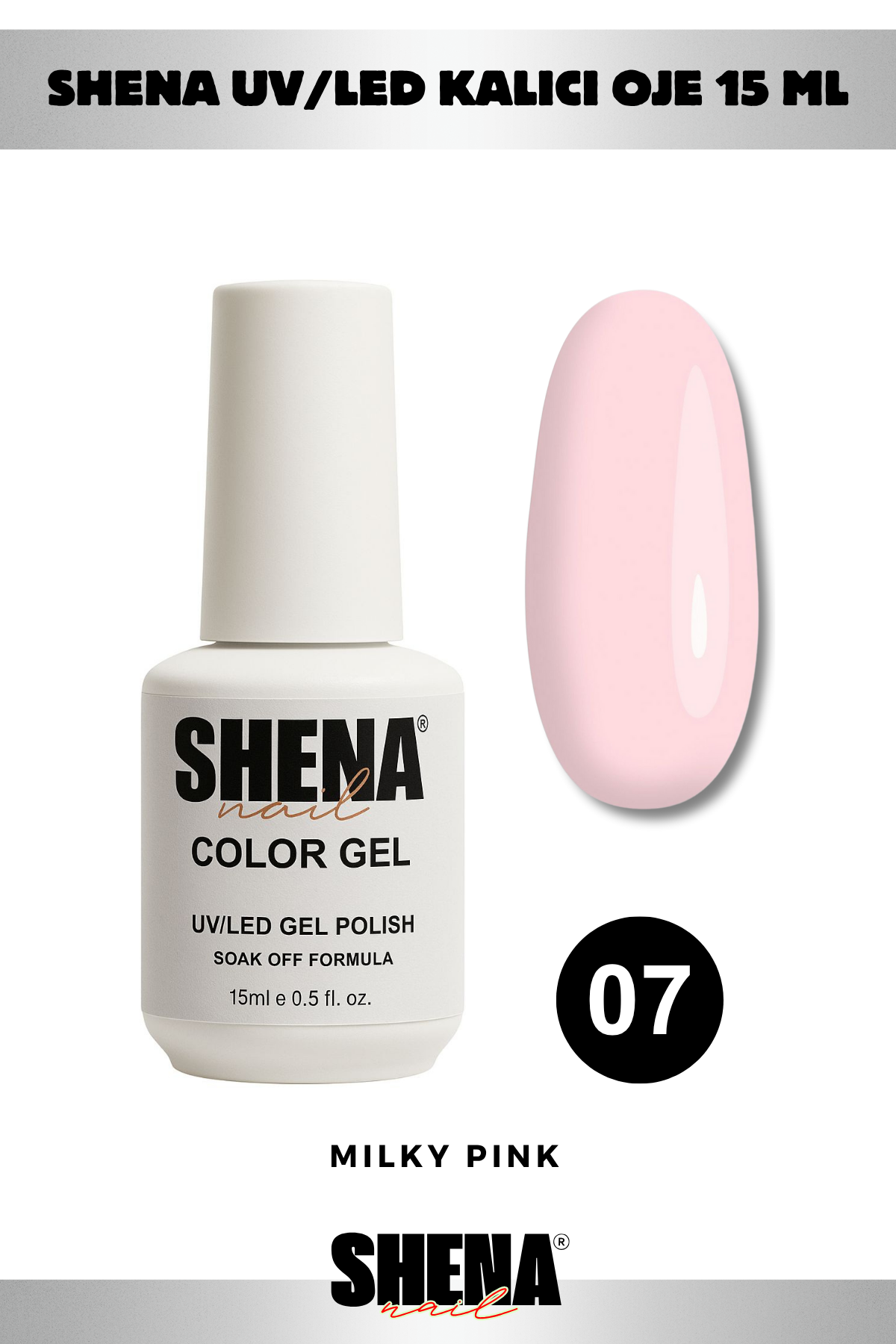 Shena Kalıcı Oje Gel Polish 15 Ml 007Shena