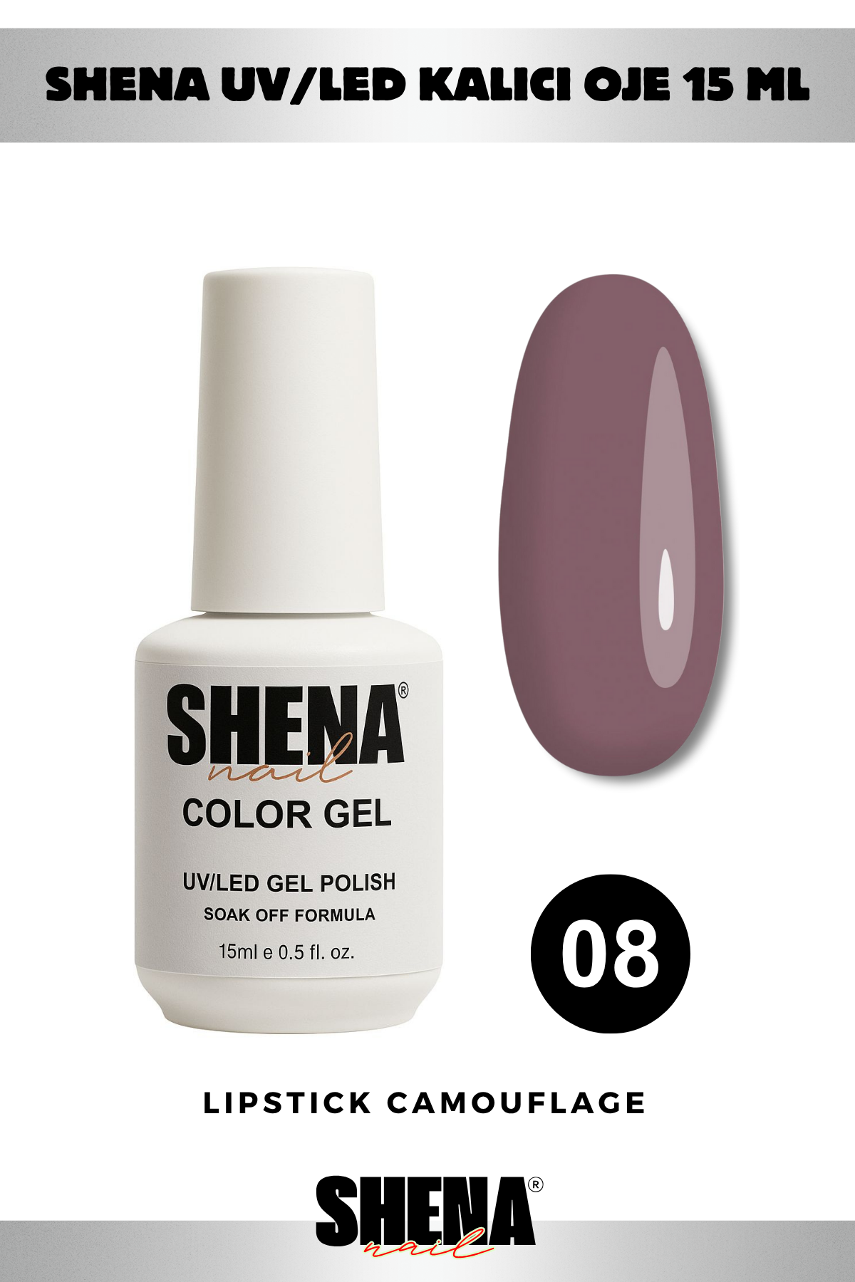 Shena Kalıcı Oje Gel Polish 15 Ml 008Shena