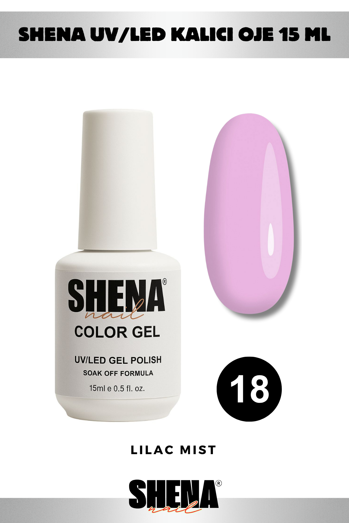 Shena Kalıcı Oje Gel Polish 15 Ml 018Shena