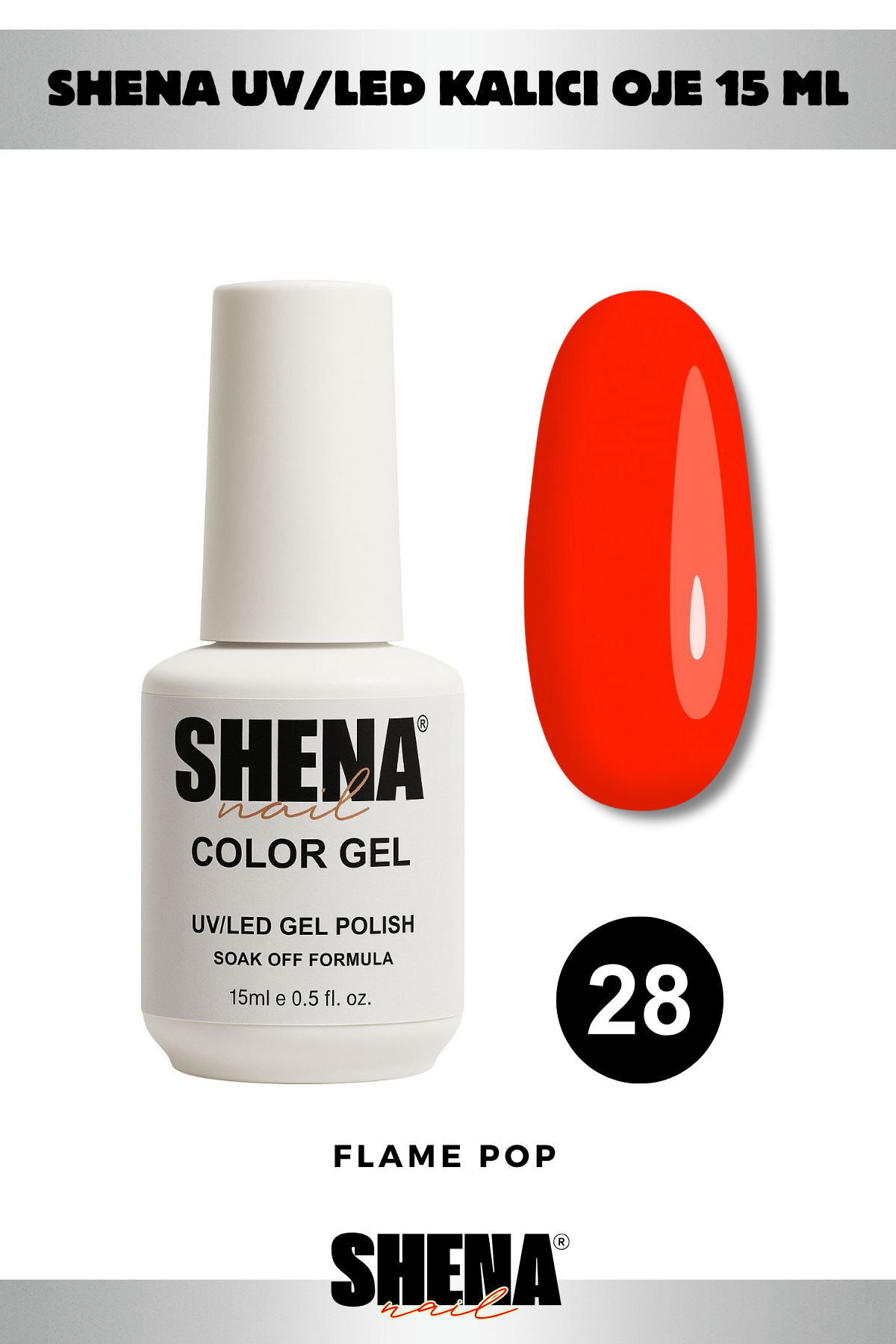 Shena Kalıcı Oje Gel Polish 15 Ml 028Shena