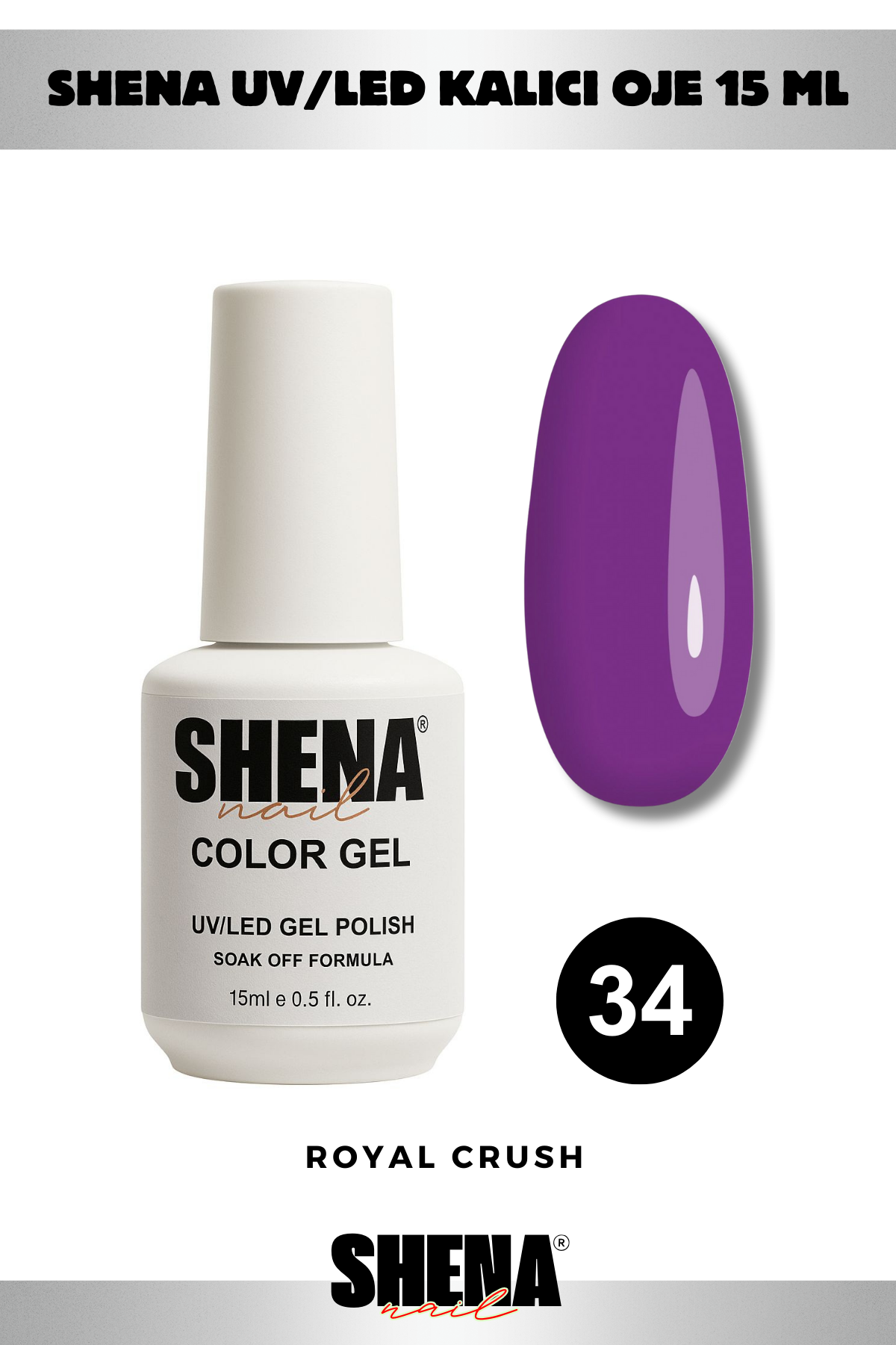 Shena Kalıcı Oje Gel Polish 15 Ml 034Shena