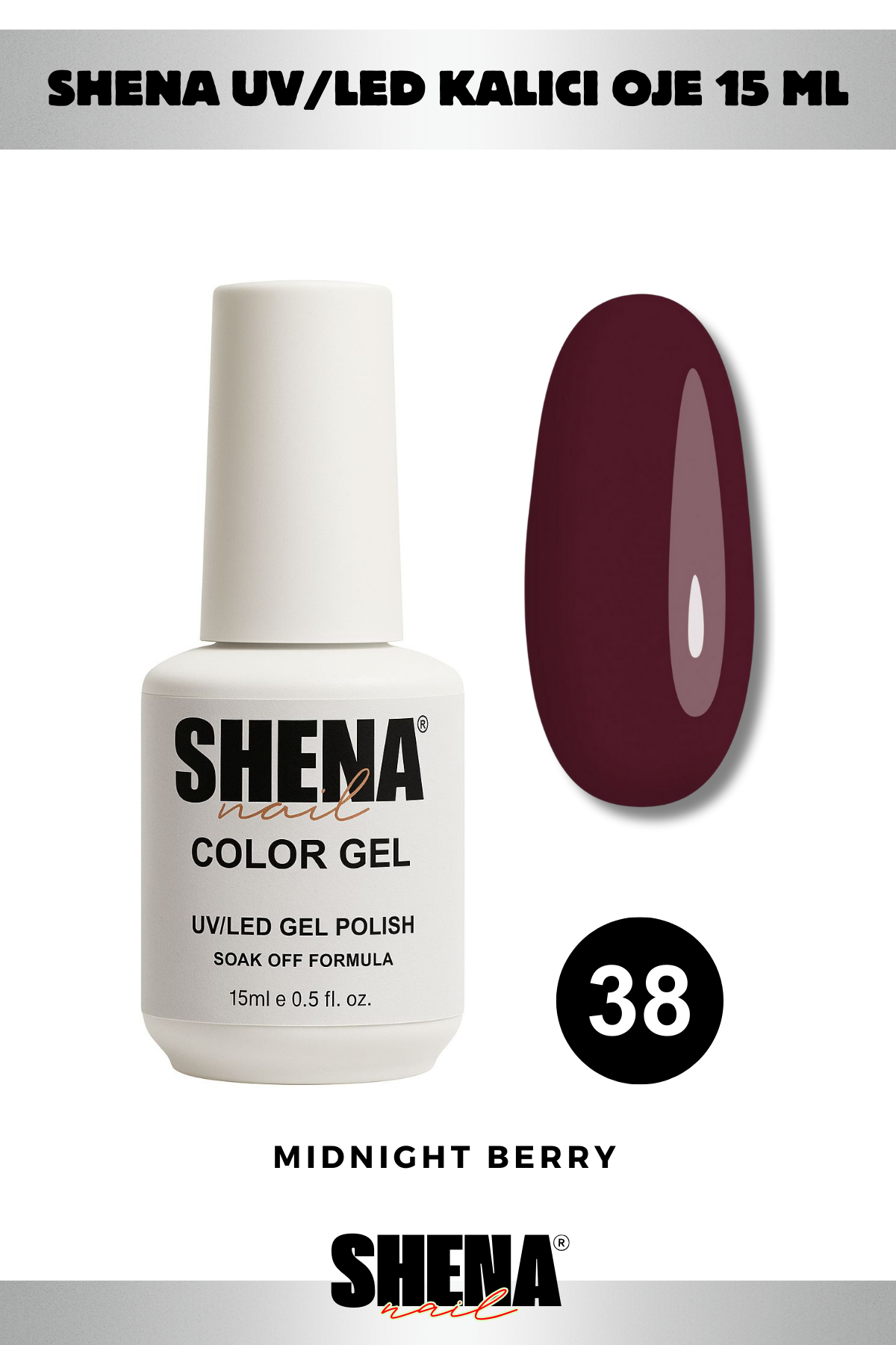 Shena Kalıcı Oje Gel Polish 15 Ml 038Shena