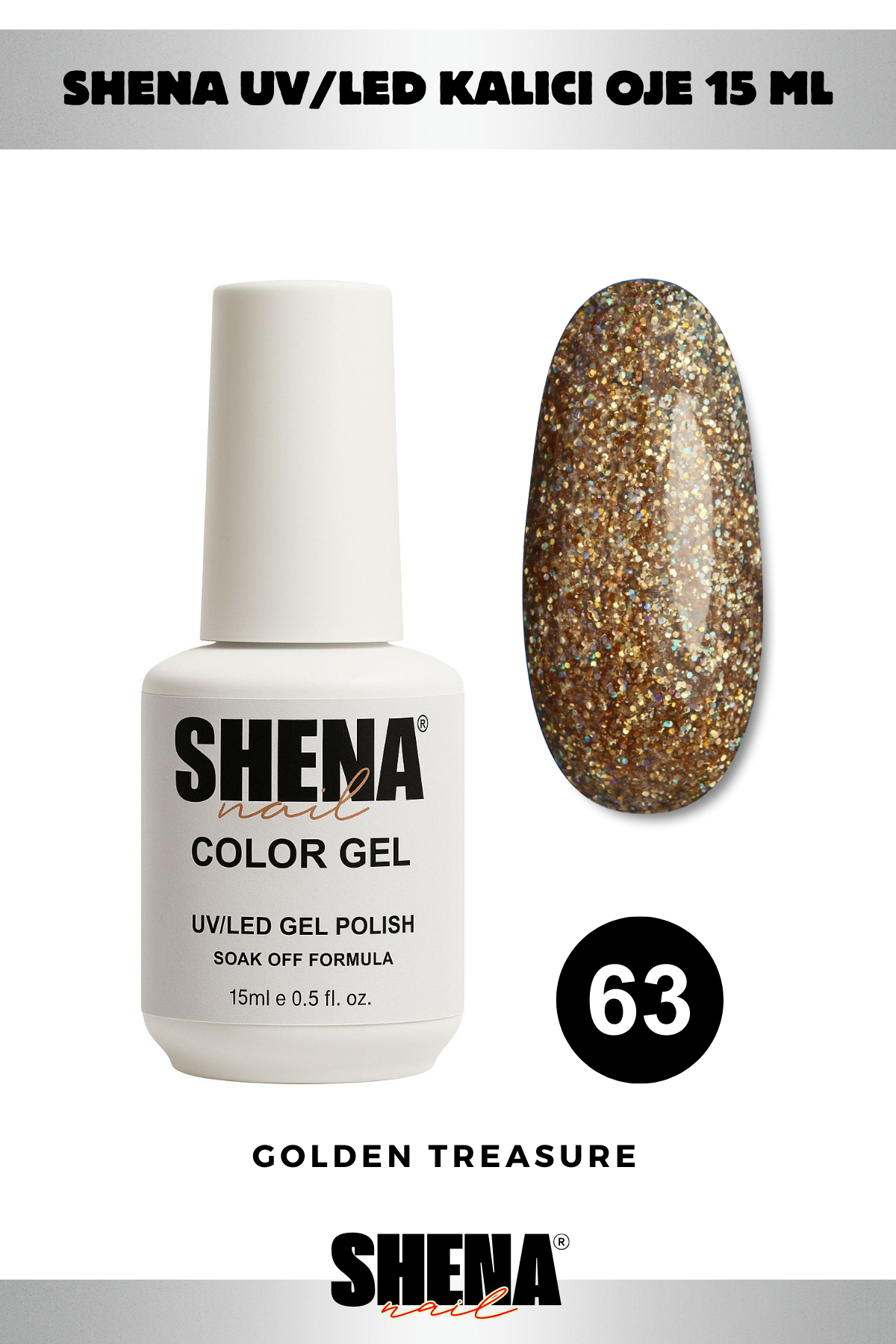 Shena Kalıcı Oje Gel Polish 15 Ml 063Shena