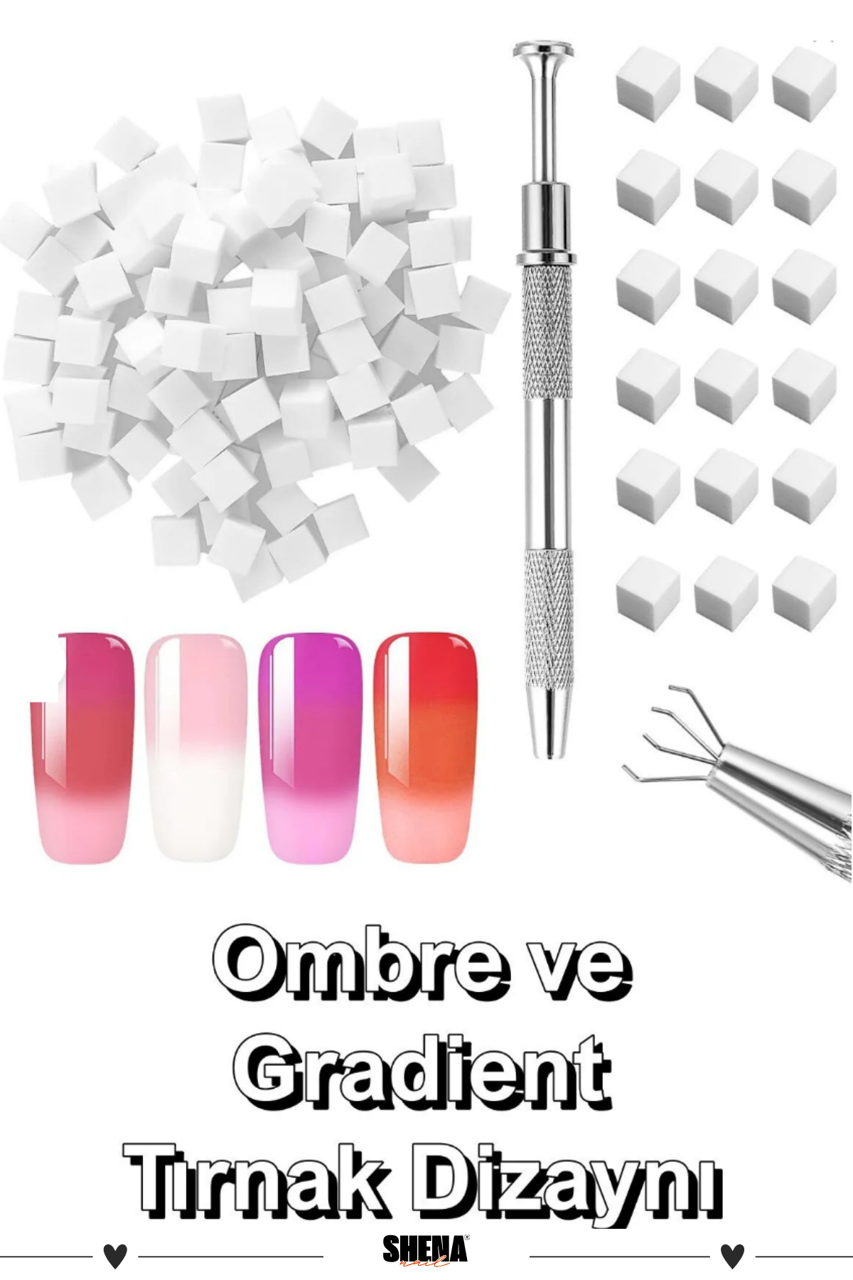 Shena Ombre Tutacağı ve Beyaz Sünger 50liShena