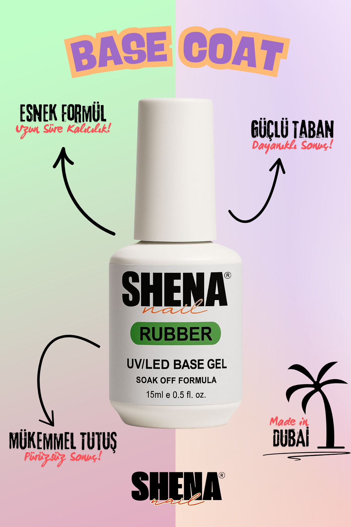 Shena Rubber Uv/Led Base Coat 15 MlShena