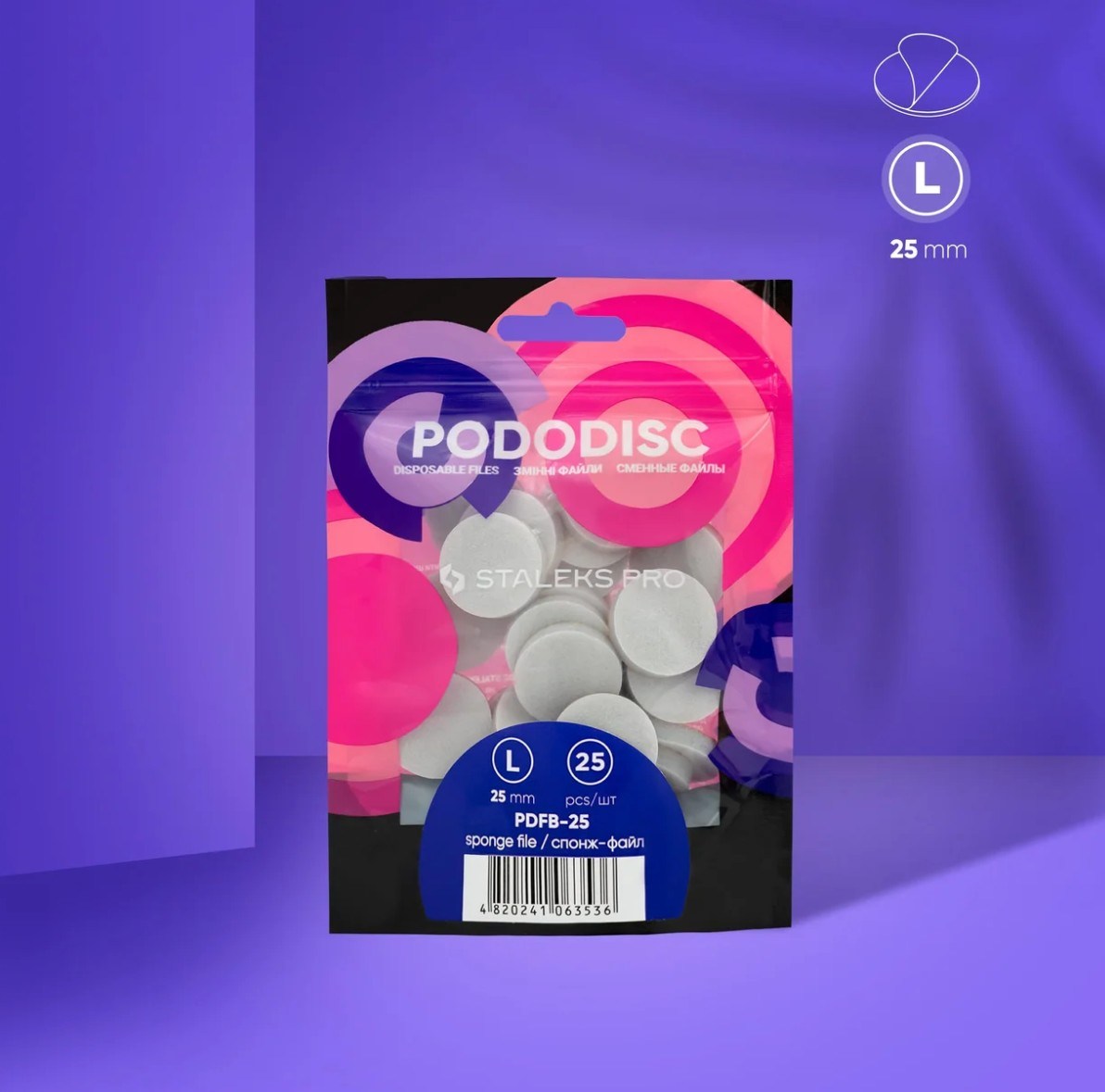 Staleks Pro Pododisk Sünger L Beden 25 AdetStaleks
