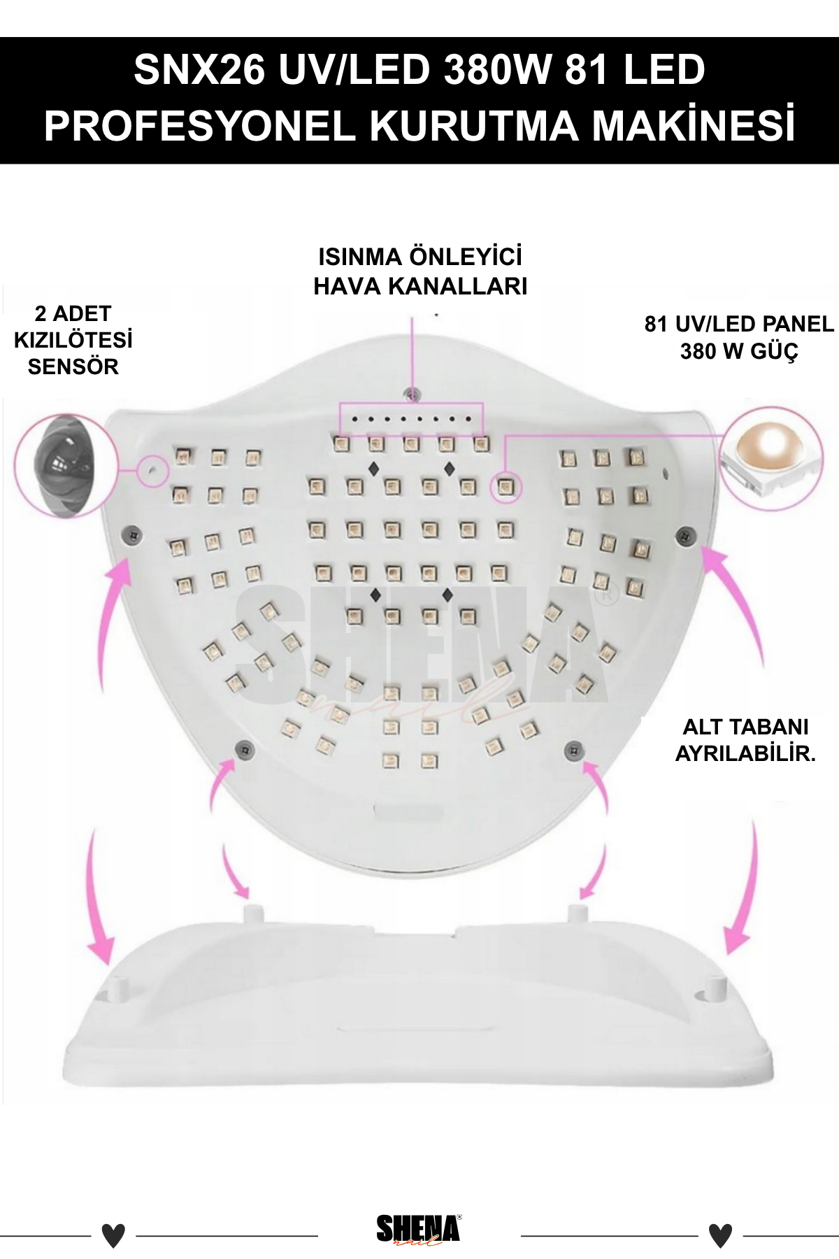 Sun x26 UV Led Kalıcı Oje Kurutucu MakineOcean