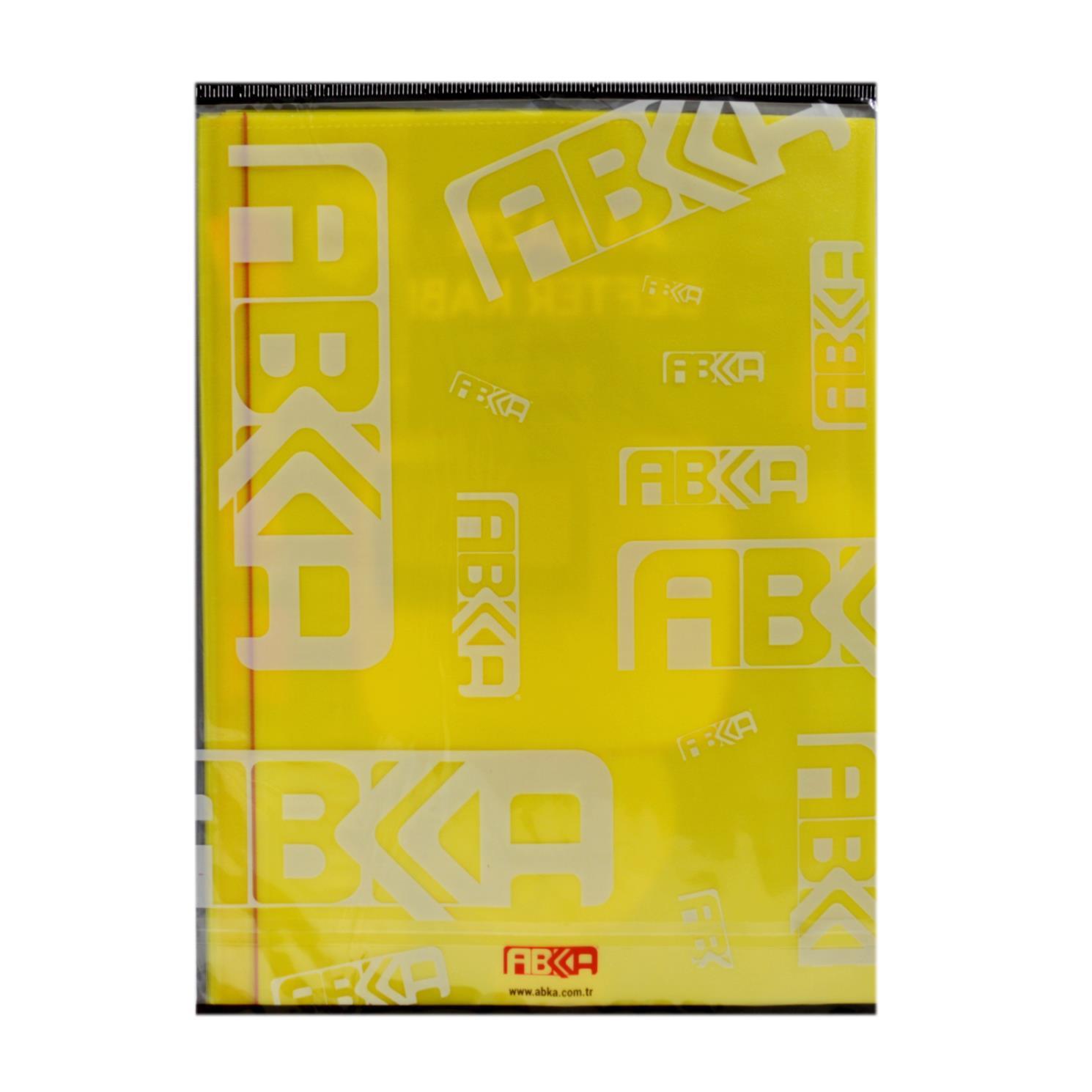 AbkaAbka A4 Hazır Defter Kabı 5 Li Sarı