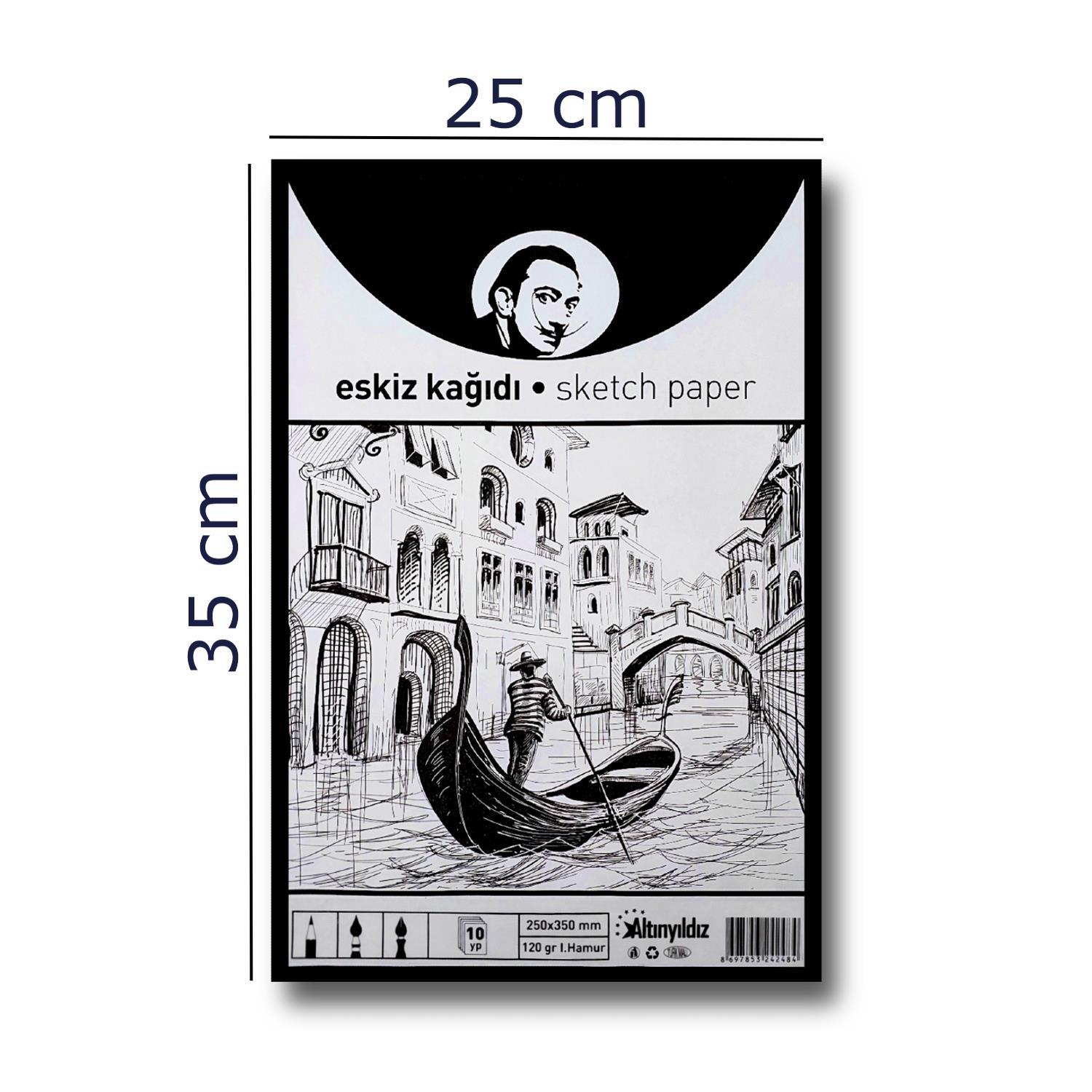 AltınyıldızAltınyıldız 25x35 Cm Eskiz Kağıdı 120 Gr 10 lu Paket