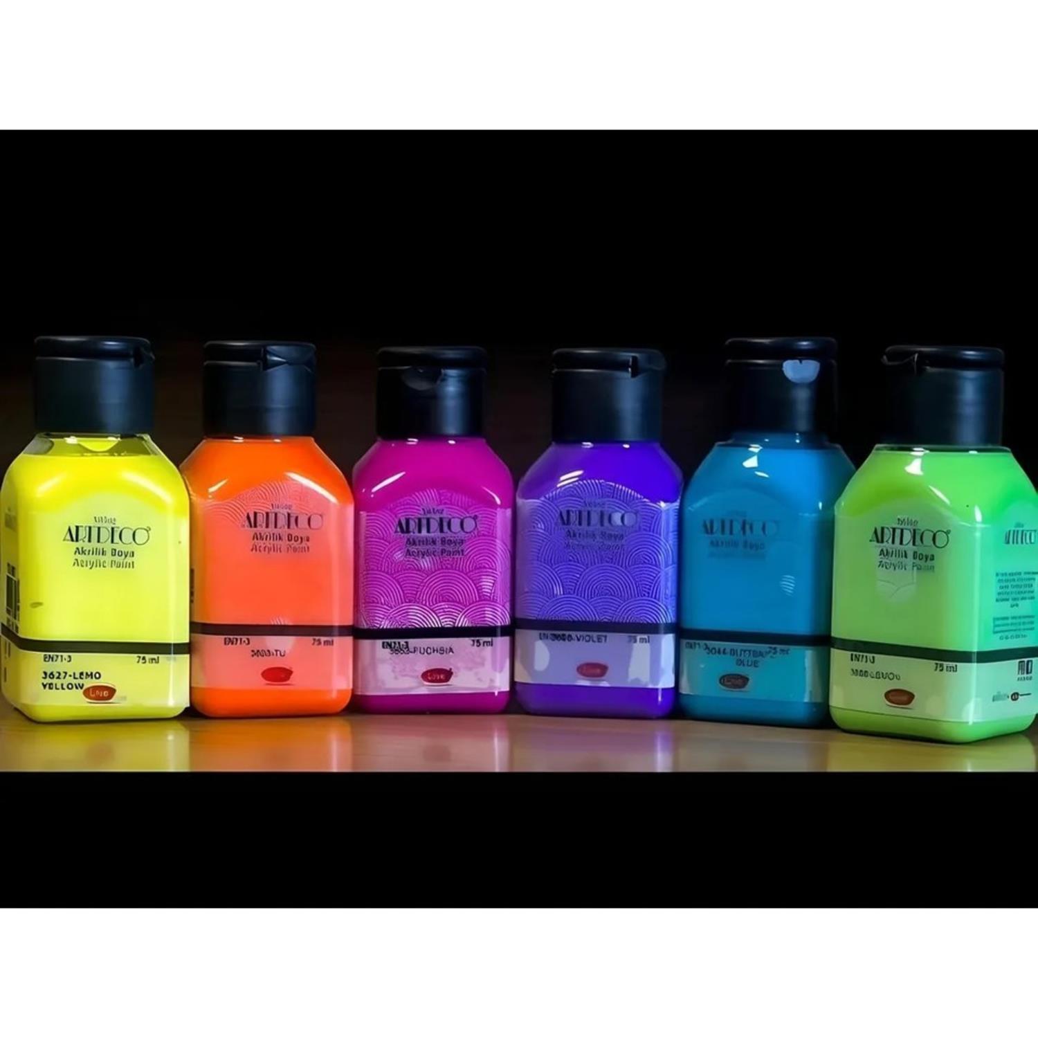 ArtdecoArtdeco Akrilik Boya 6x75 ml Set Makaron Renkler (070I-AS7)