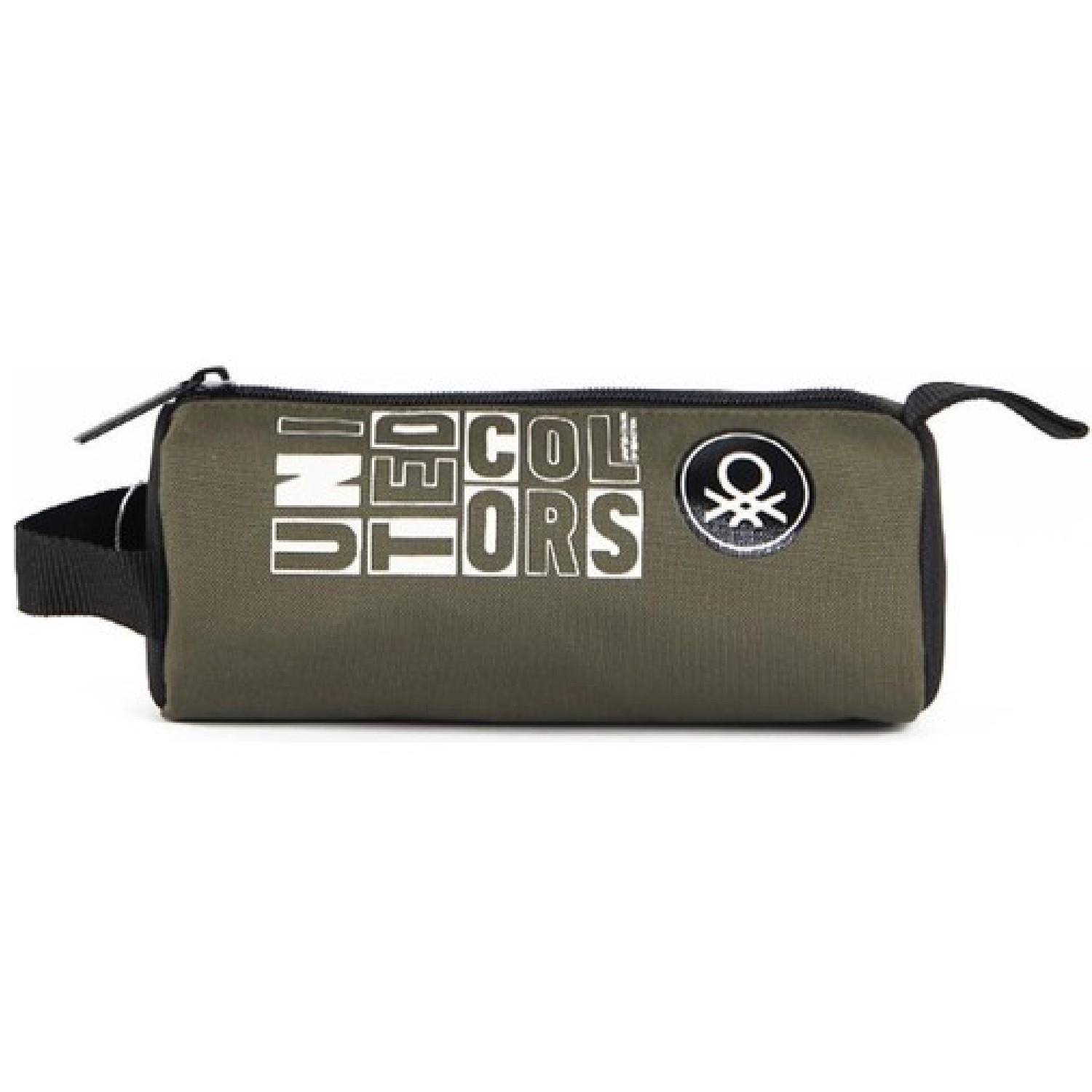 BenettonBenetton Tek Bölmeli Silindir Kalemlik Haki 04294