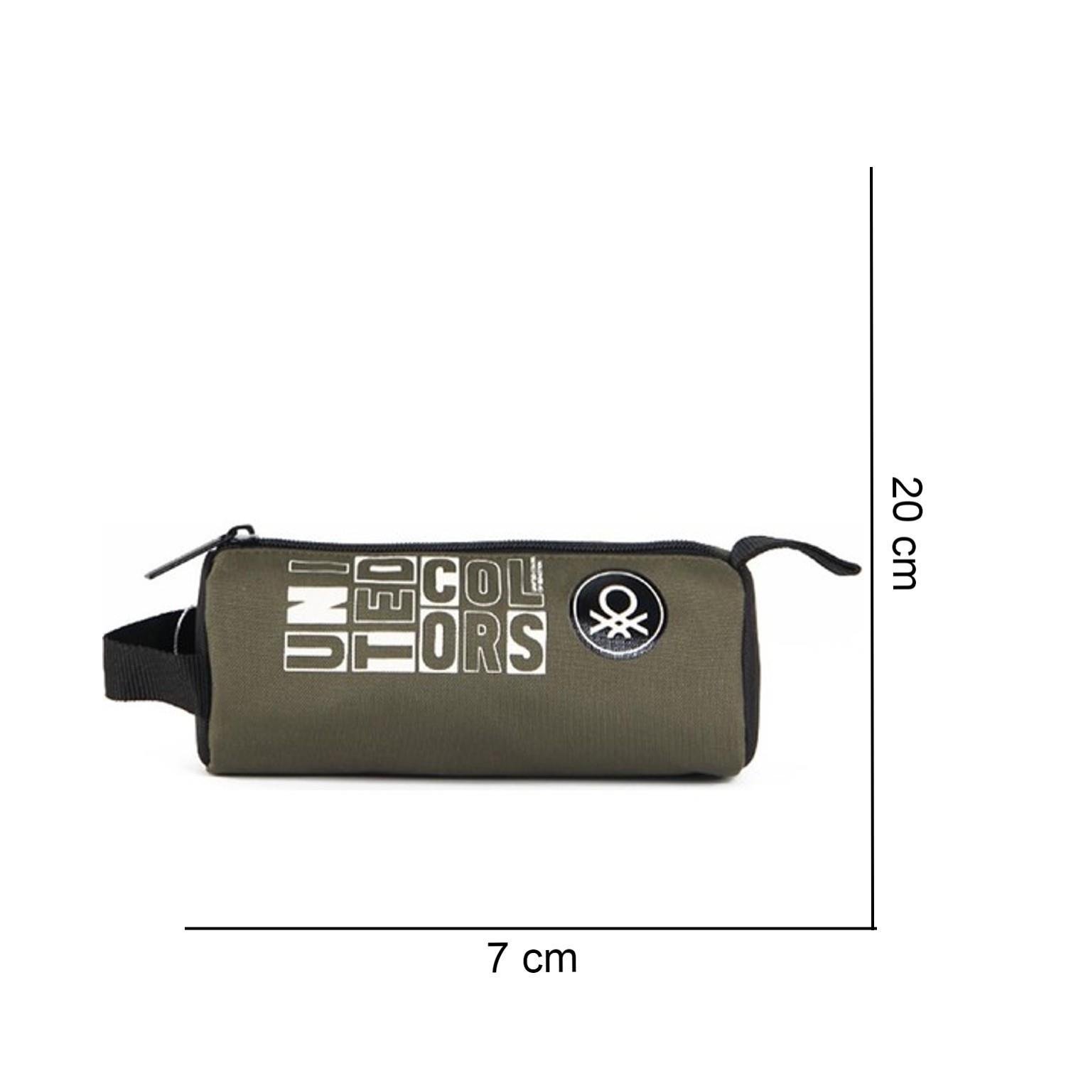 BenettonBenetton Tek Bölmeli Silindir Kalemlik Haki 04294