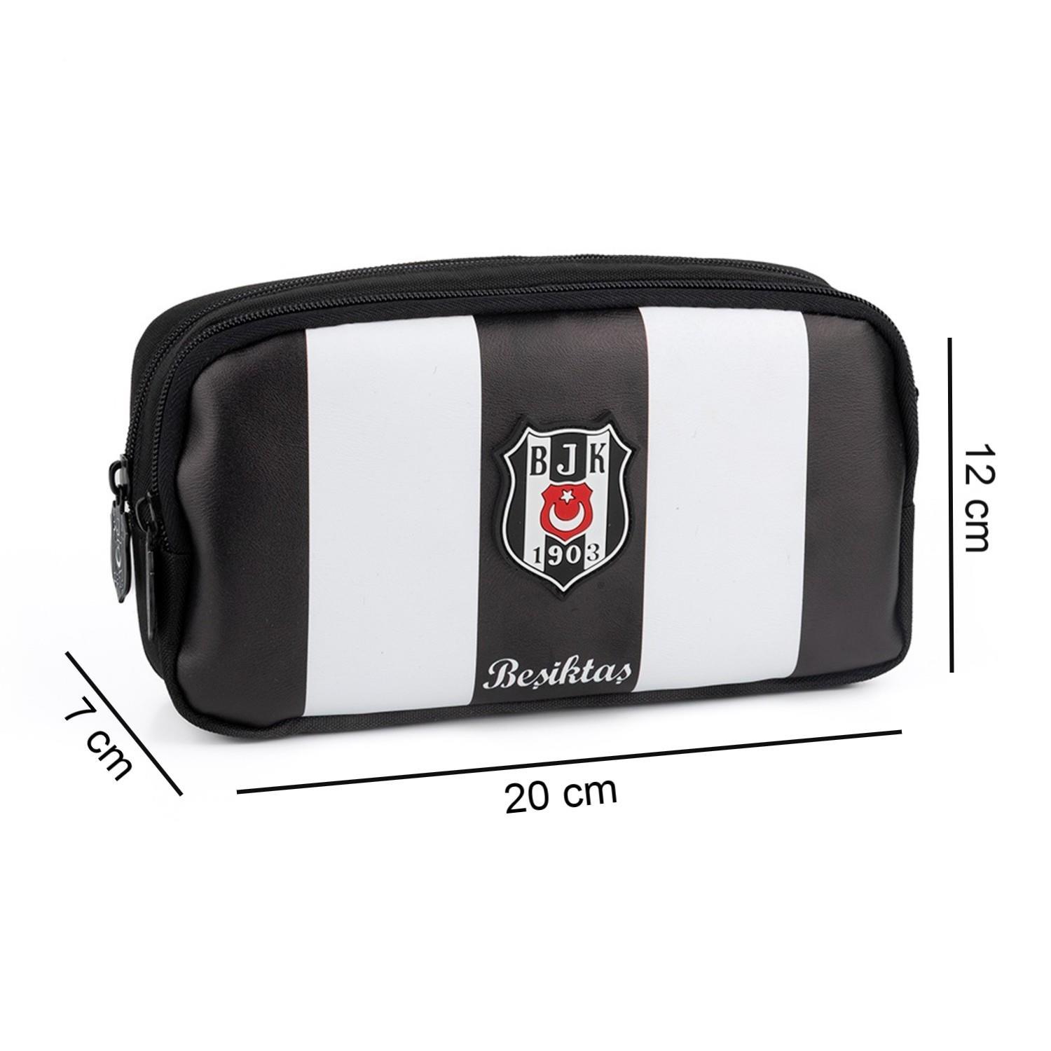 BeşiktaşBeşiktaş 2 Bölmeli Çubuklu Suni Deri Kalemlik (25359)