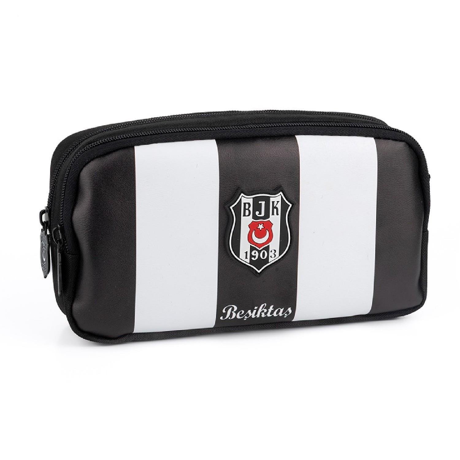 BeşiktaşBeşiktaş 2 Bölmeli Çubuklu Suni Deri Kalemlik (25359)