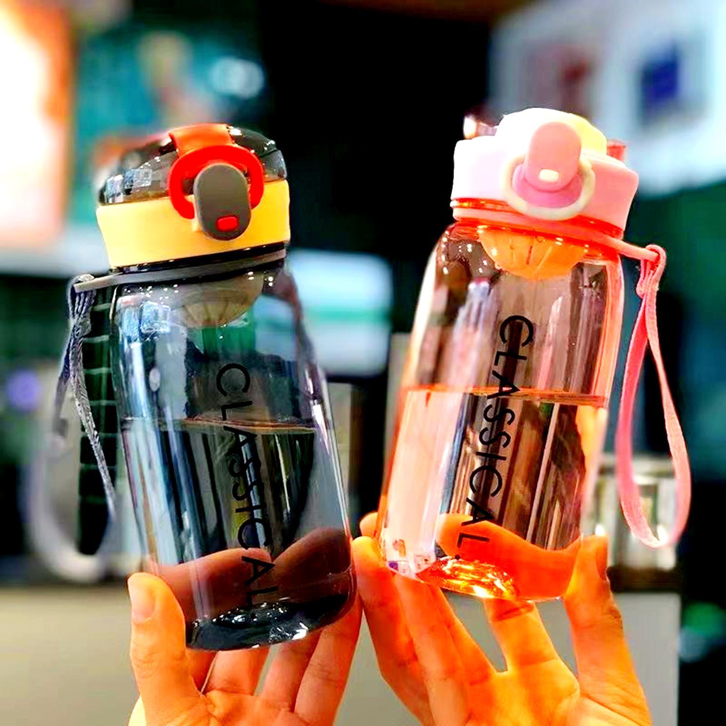 BottleBossBottleBoss Classical Kilitli Taşıma Askılı Çocuk Matarası 400 Ml Pembe