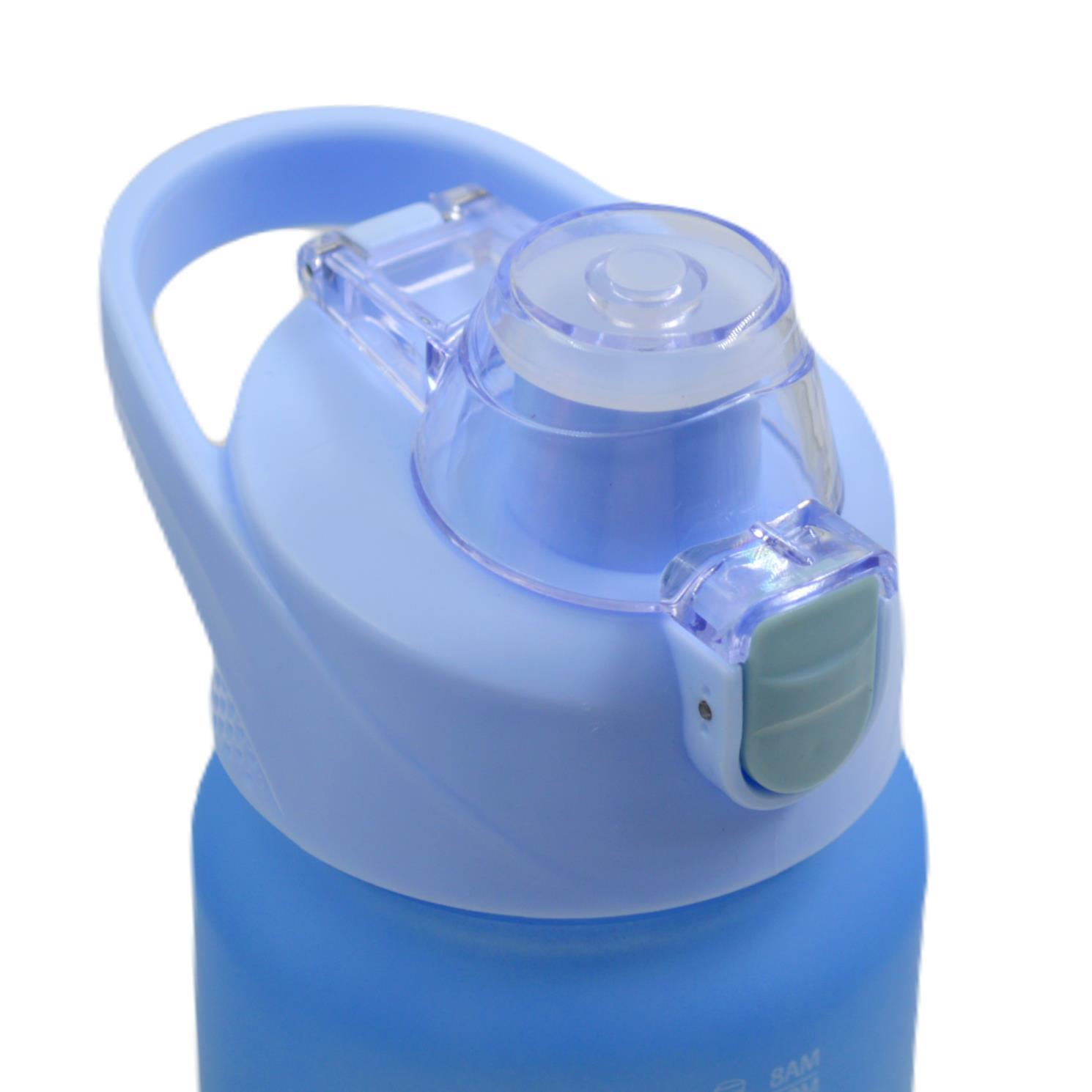 BottleBossBottleBoss Pastel Renk Geçişli Sızdırmaz Kapak Motivasyon Matarası 1100 Ml Sticker HEDİYELİ Mavi