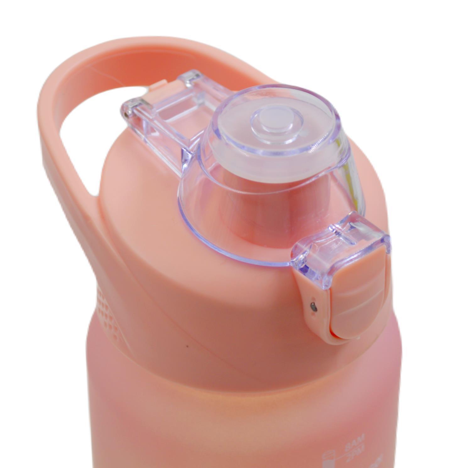 BottleBossBottleBoss Pastel Renk Geçişli Sızdırmaz Kapak Motivasyon Matarası 1100 Ml Sticker HEDİYELİ Pembe