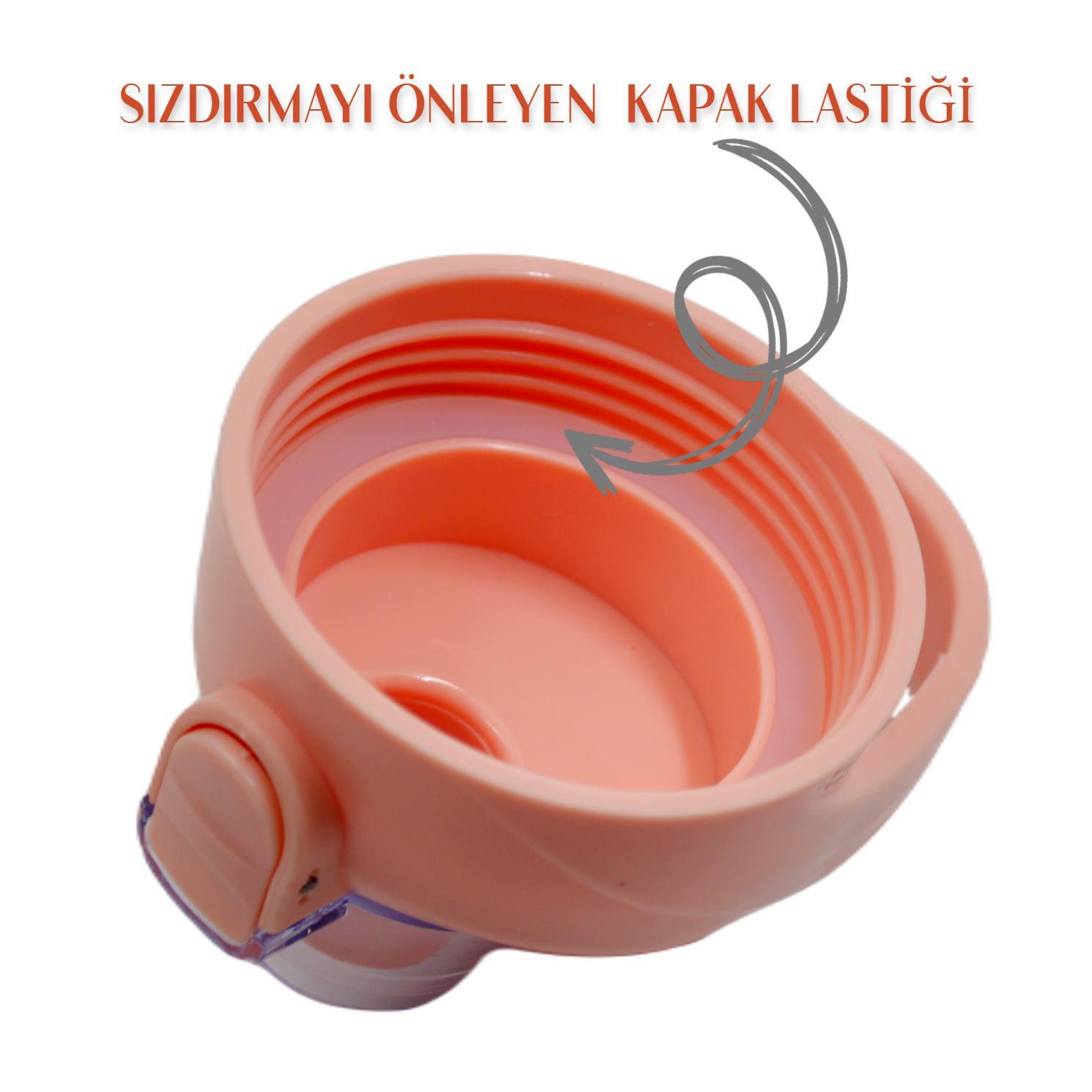 BottleBossBottleBoss Pastel Renk Geçişli Sızdırmaz Kapak Motivasyon Matarası 1100 Ml Sticker HEDİYELİ Pembe