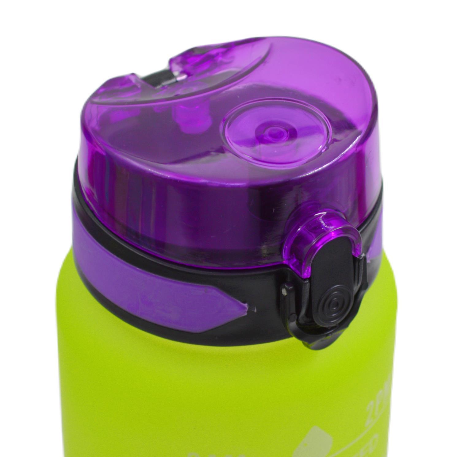 BottleBossBottleBoss Renk Geçişli Sızdırmaz Kapak Motivasyon Matarası 1 Litre Sticker HEDİYELİ Mor (BB-899591)