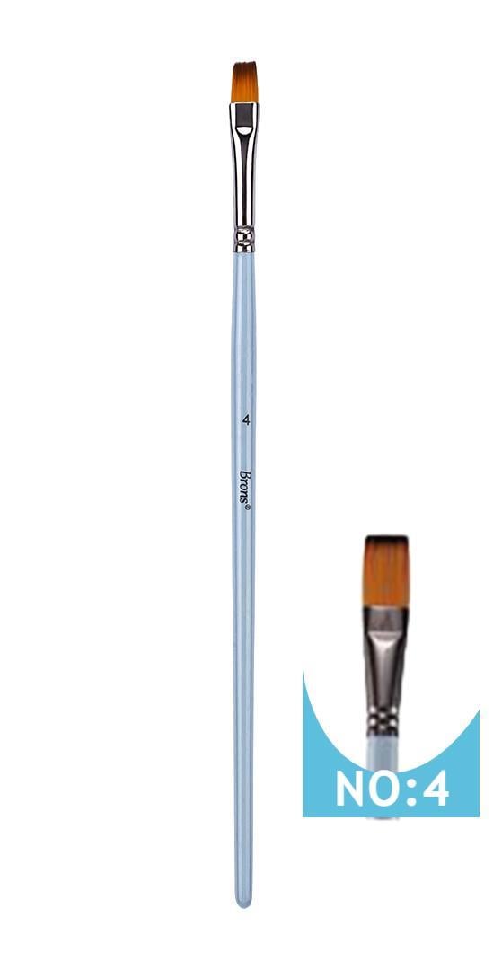 BronsBrons 200F Serisi Yağlı Kısa Sap Fırça NO:4 (BR-2152)