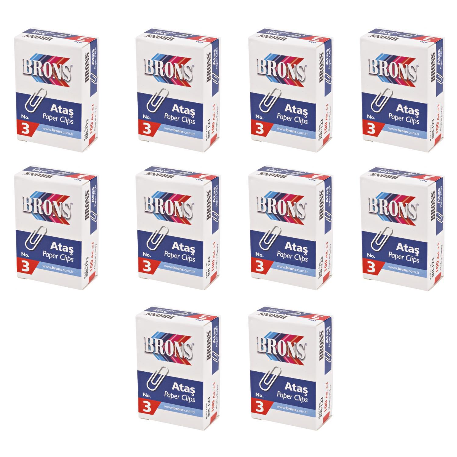 BronsBrons Ataş No:3 Br-123 100 lü 10 Kutu
