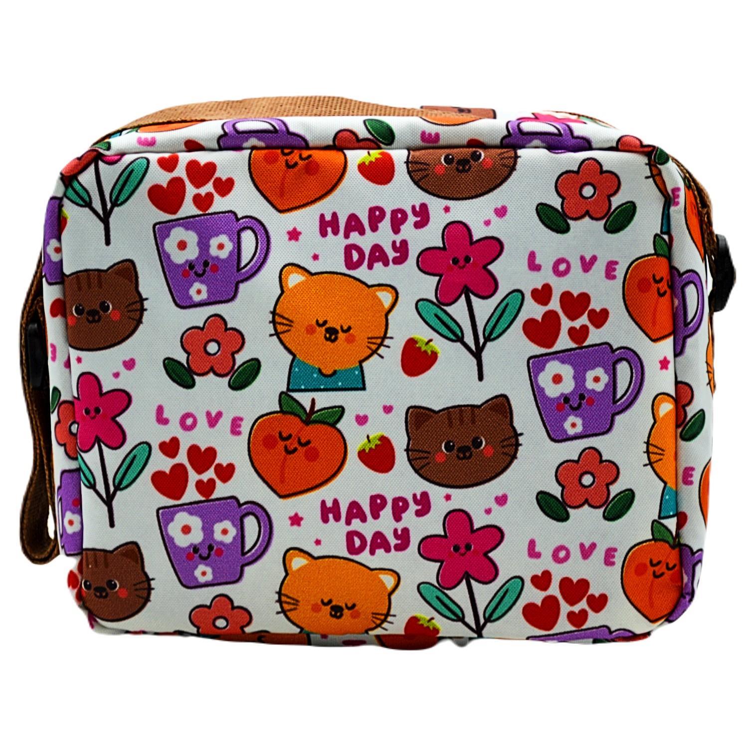 BronsBrons Baskılı Termoslu Beslenme Çantası (BR-3263) Renk Seçenekli