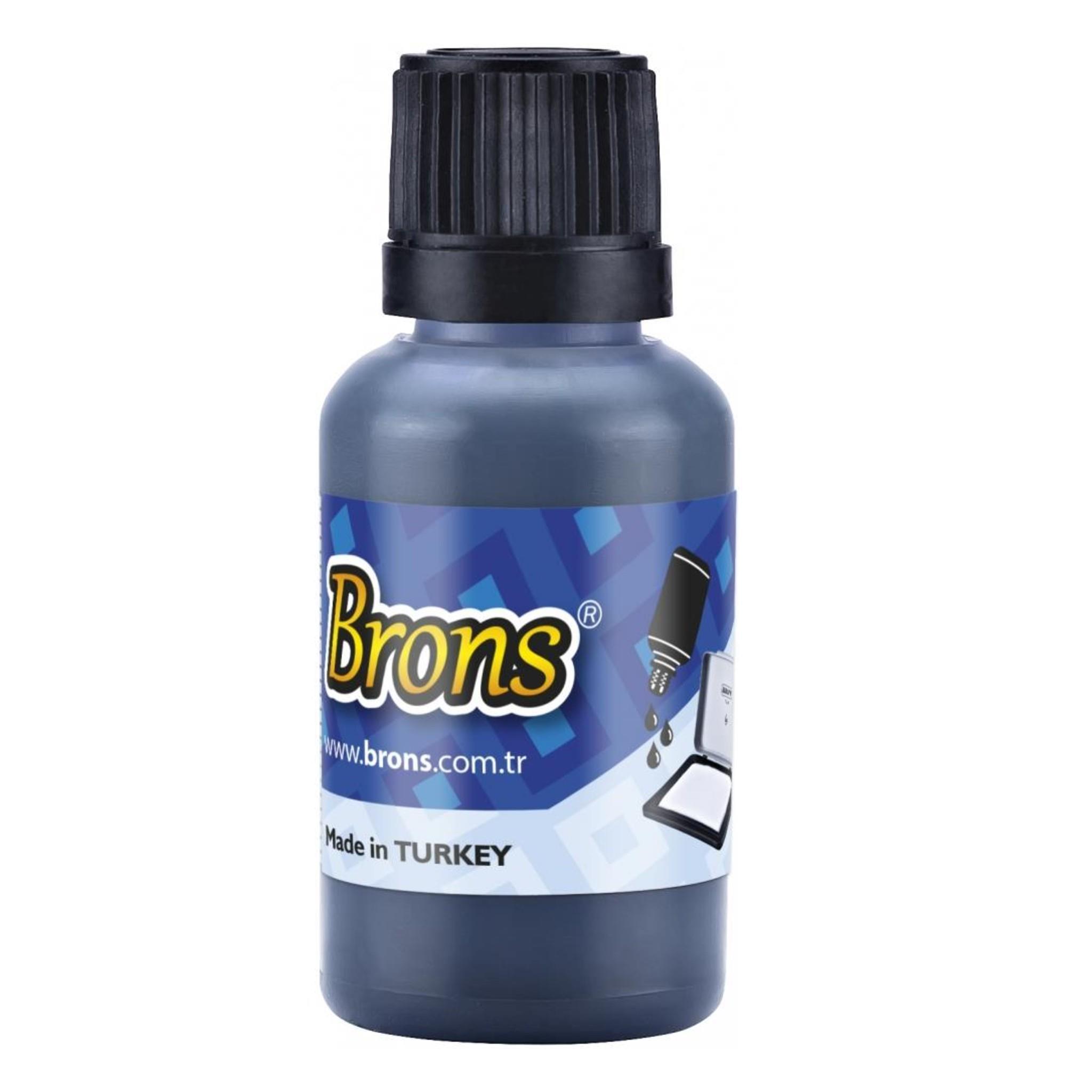 BronsBrons Metal Istampa No:1 BR-143 + Brons 30 cc Istampa Mürekkebi Mavi 3 Adet