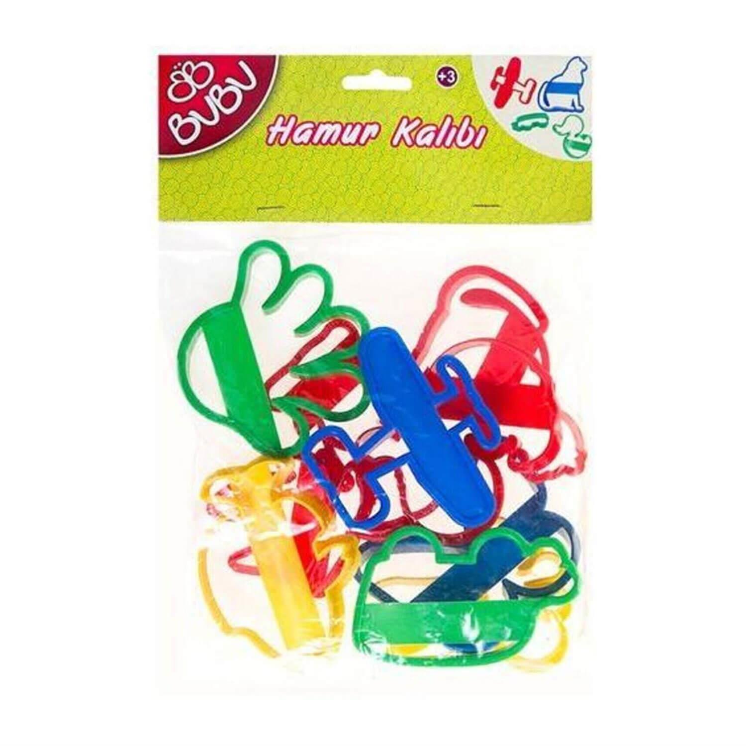 BubuBubu Oyun Hamuru Kalıbı Şekiller 10 Parça (BUBU-00001)