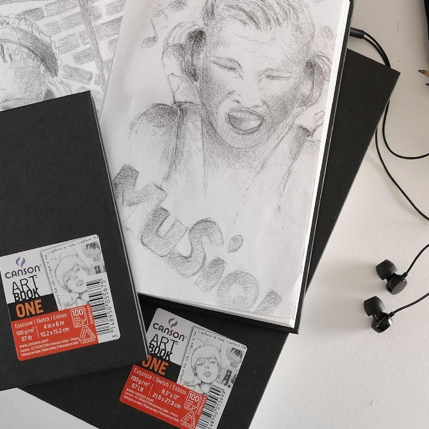 CANSONCanson Art Book One 27.9x35.6 cm 80 Yaprak 100 gr Spiralli Sert Kapak Eskiz Defteri (C400039213) (FLA1)