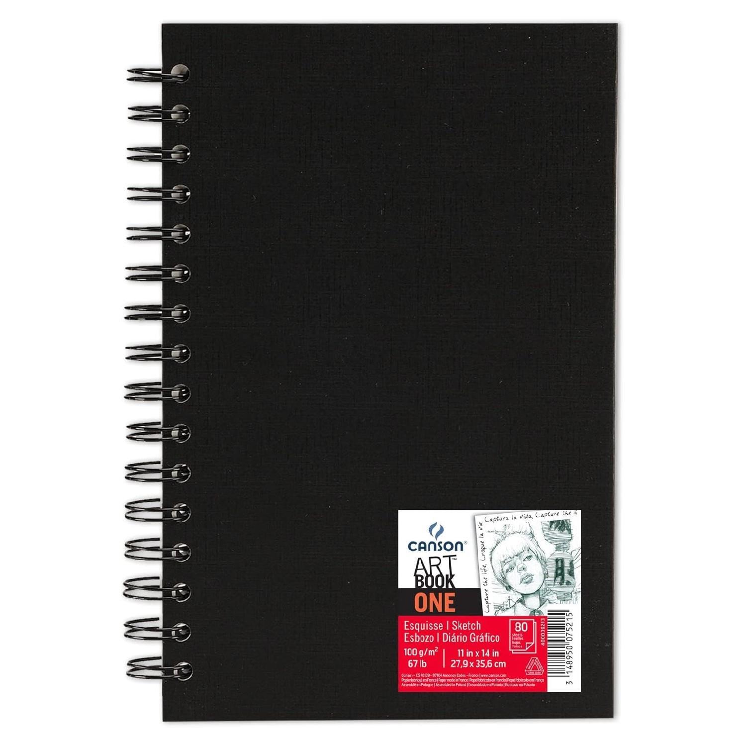 CANSONCanson Art Book One 27.9x35.6 cm 80 Yaprak 100 gr Spiralli Sert Kapak Eskiz Defteri (C400039213) (FLA1)