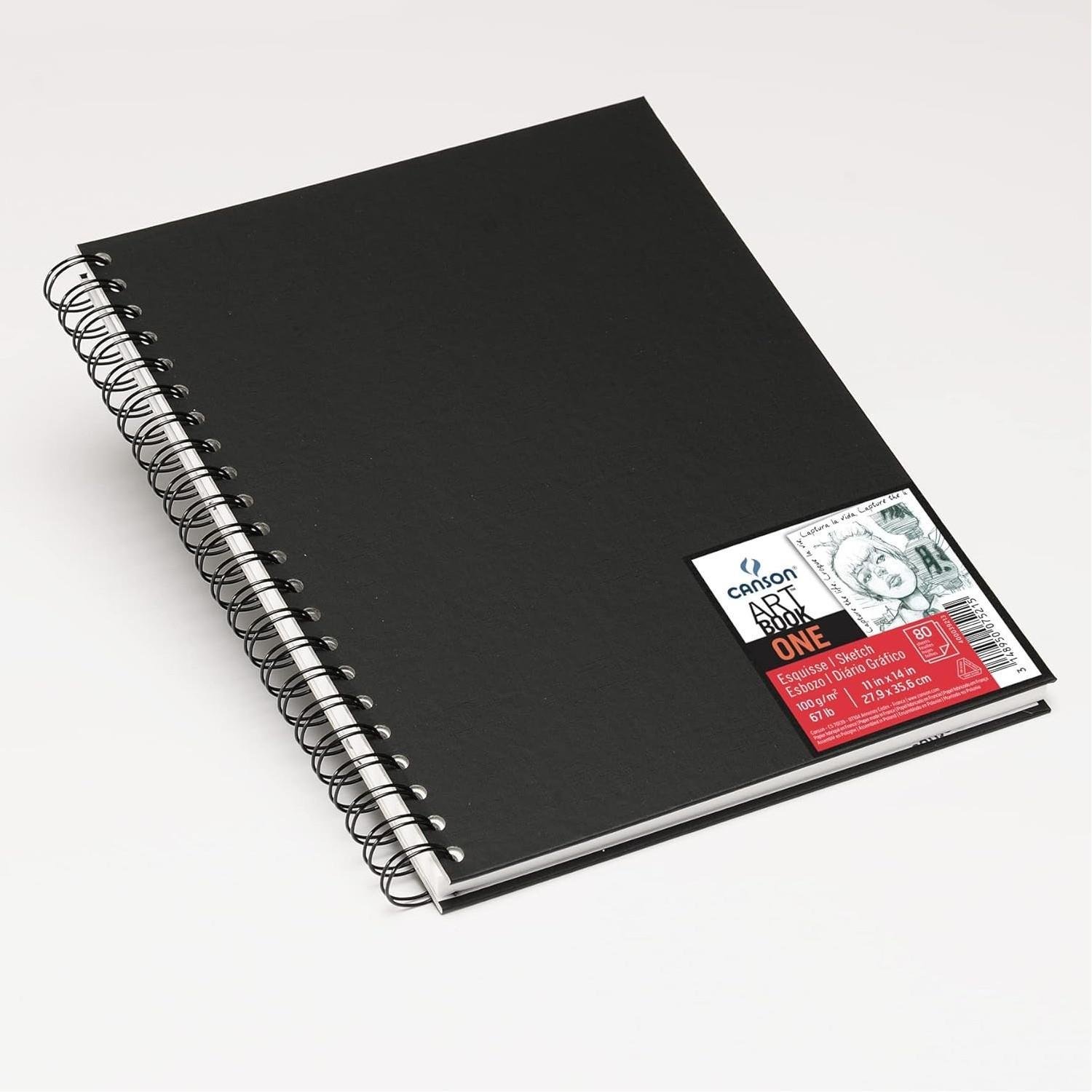 CANSONCanson Art Book One 27.9x35.6 cm 80 Yaprak 100 gr Spiralli Sert Kapak Eskiz Defteri (C400039213) (FLA1)