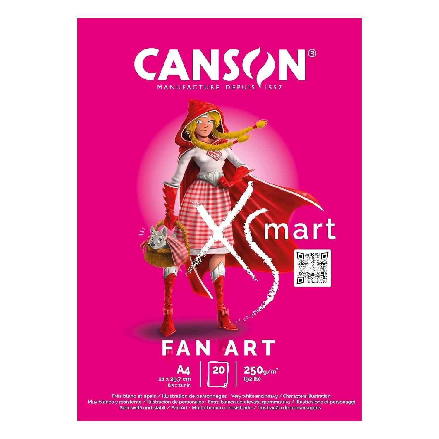 CANSONCanson XSmart Fan Art A4 20 Yaprak 250 gr Çizim Defteri (C32250P001) (FLA1)