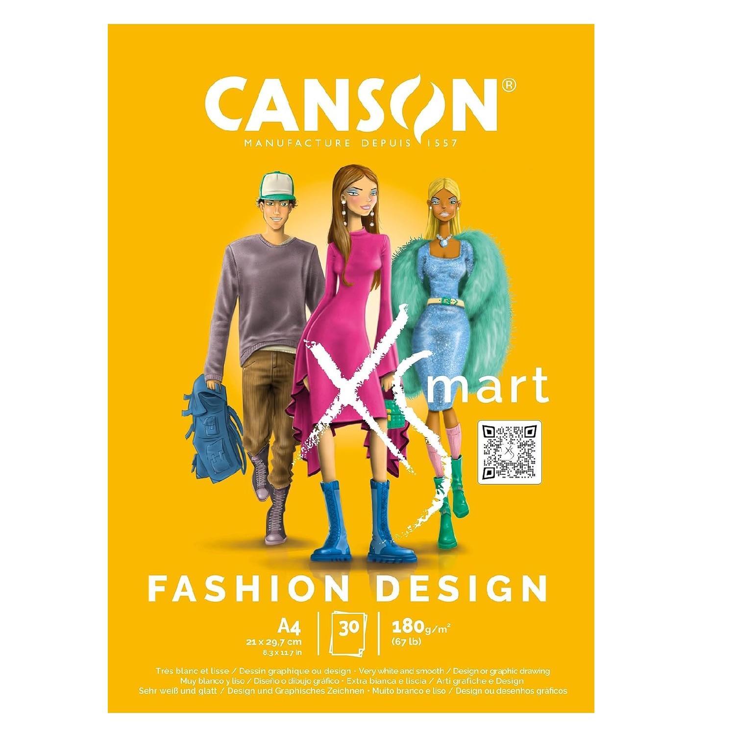 CANSONCanson XSmart Fashion Design A4 30 Yaprak 180 gr Çizim Defteri (C32250P000) (FLA1)