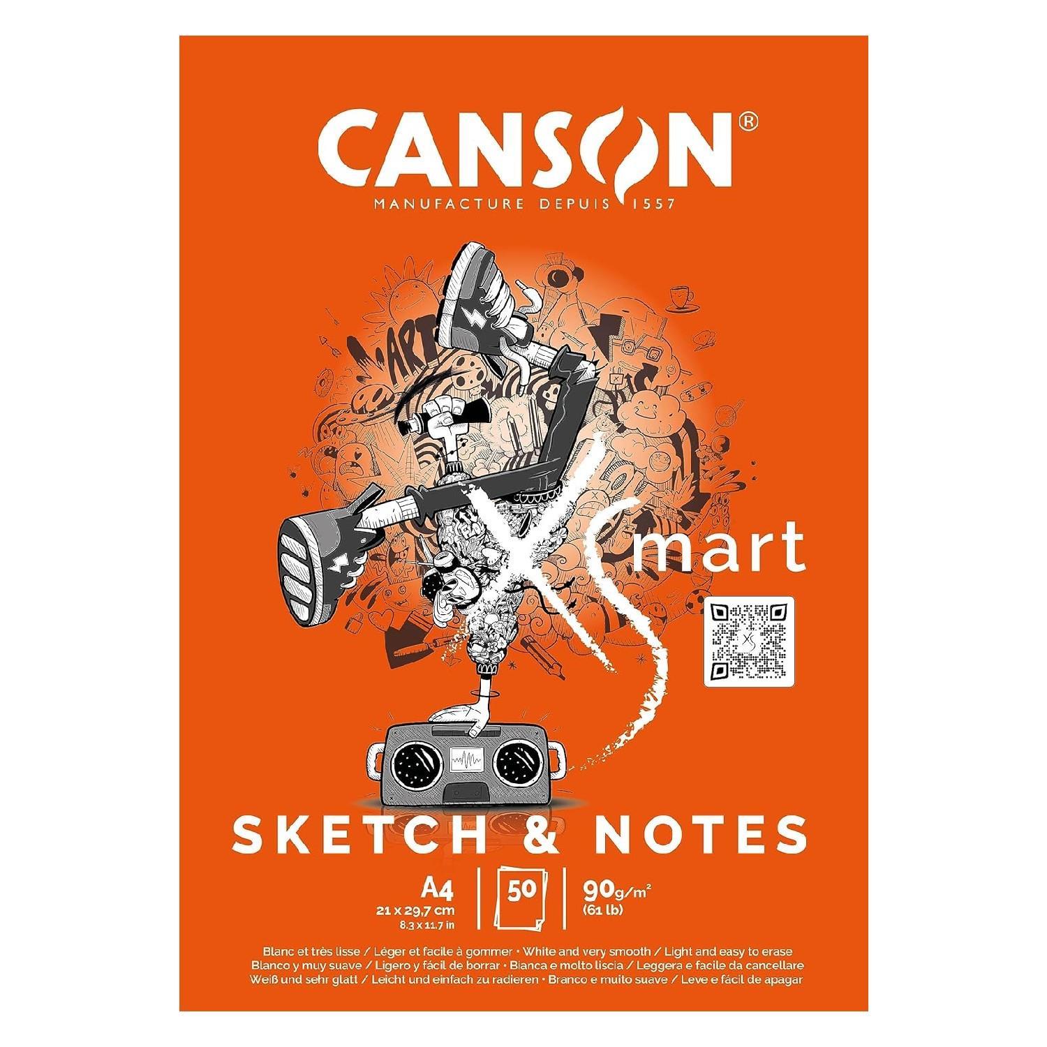 CANSONCanson XSmart Sketch And Notes A4 50 Yaprak 90 gr Çizim Defteri (C32250P003) (FLA1)