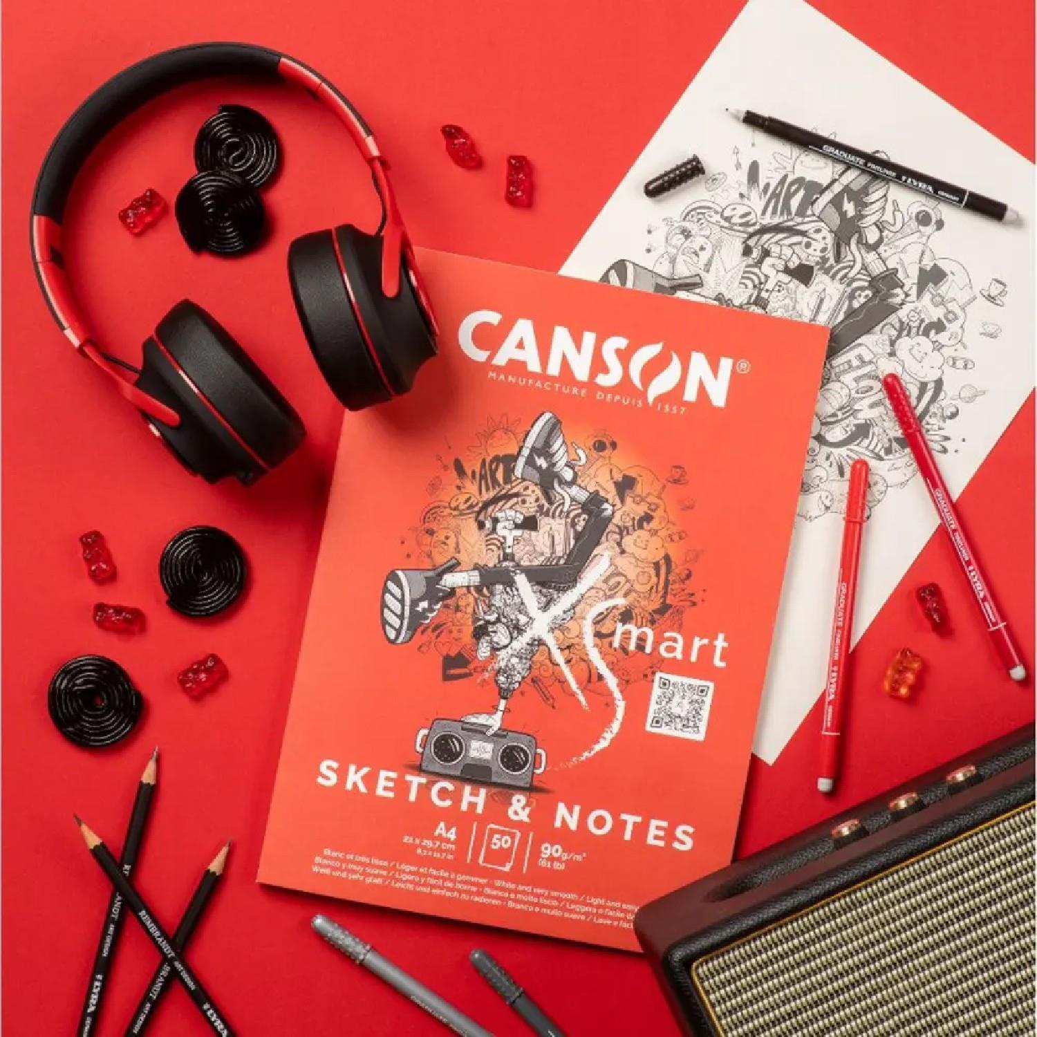 CANSONCanson XSmart Sketch And Notes A4 50 Yaprak 90 gr Çizim Defteri (C32250P003) (FLA1)