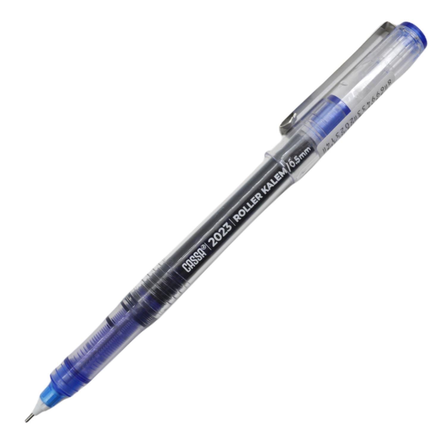CassaCassa 2023 İğne Uçlu Roller Kalem 0.7 mm Mavi 12 Adet