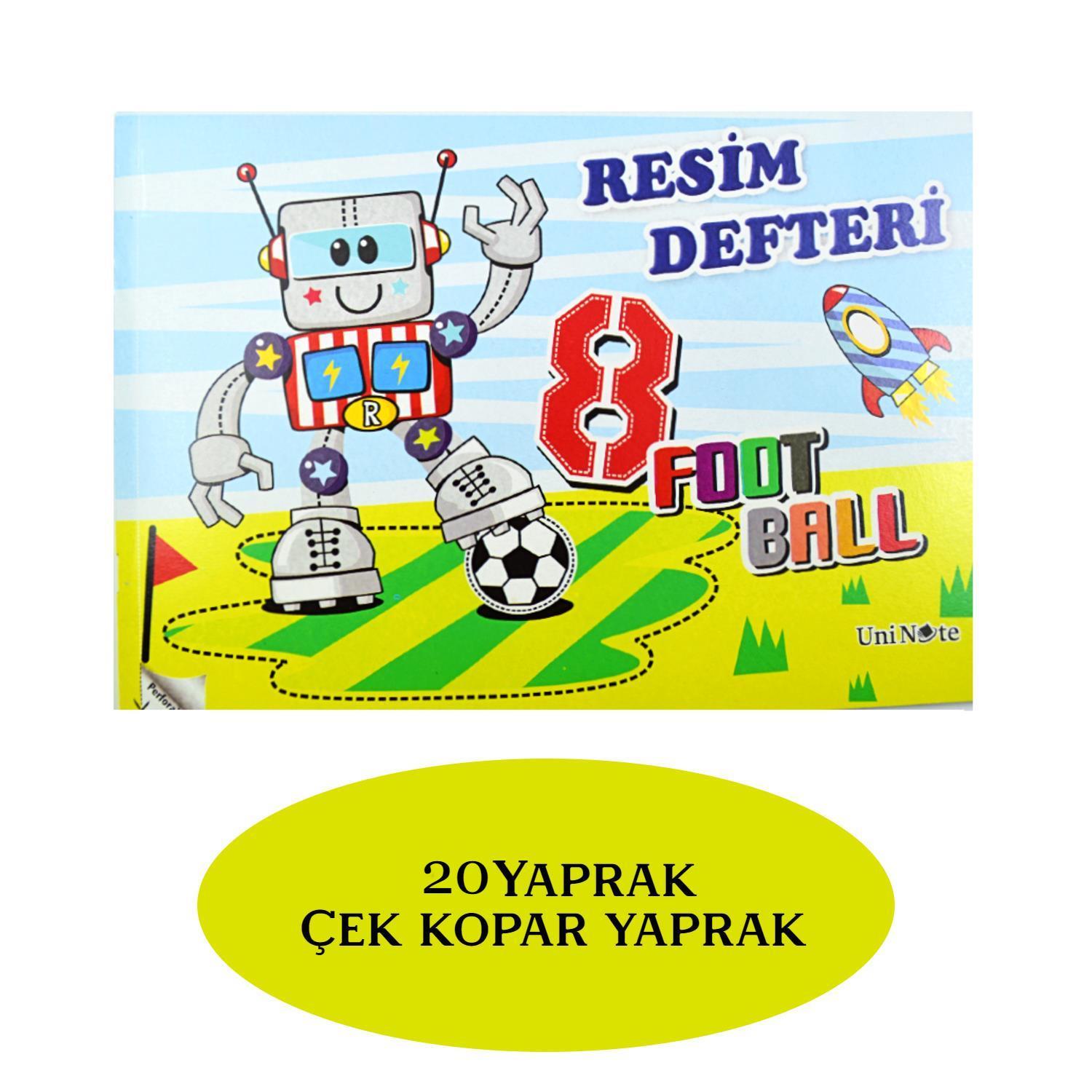 ÇınarÇınar Uninote A4 20 Yaprak Karton Kapak Dikişli Resim Defteri (20000) 1 Adet