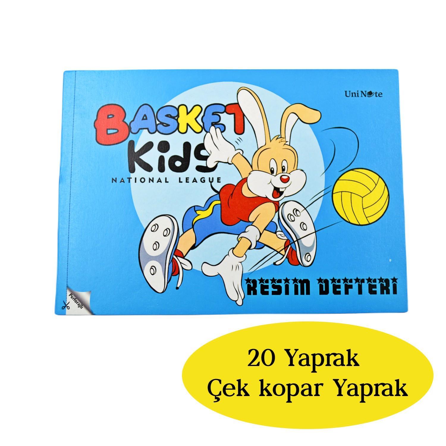 ÇınarÇınar Uninote Resim Defteri Dikişli Küçük Boy A5 20 Yaprak 12 Adet 