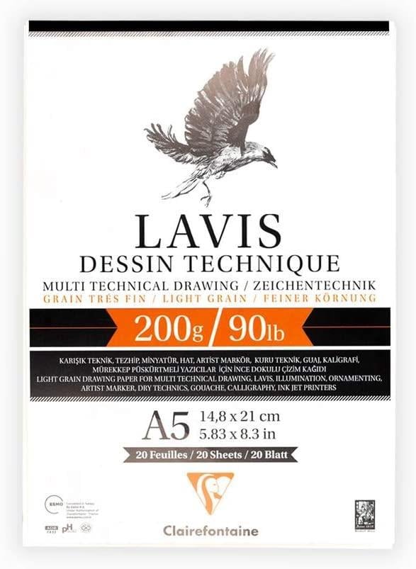 clairefontaineClairefontaine Lavis Multi Teknik Yapışkanlı Defter 20 Yaprak A5
