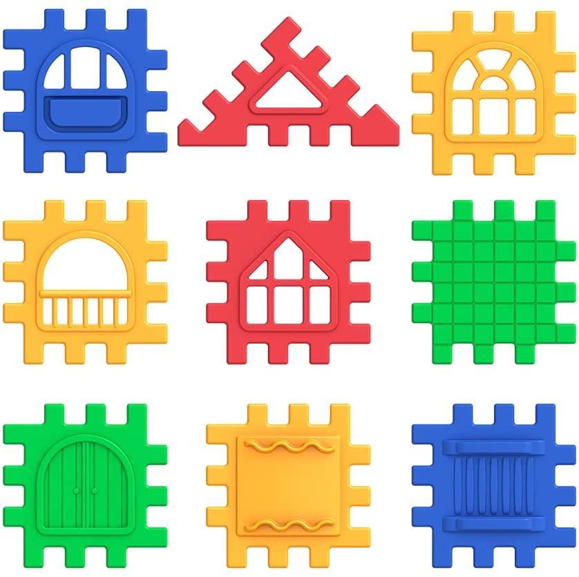 DedeDede Puzzle City 128 Parça 3D Yapı ve Tasarım Blokları 03703 (GKO: 7308)