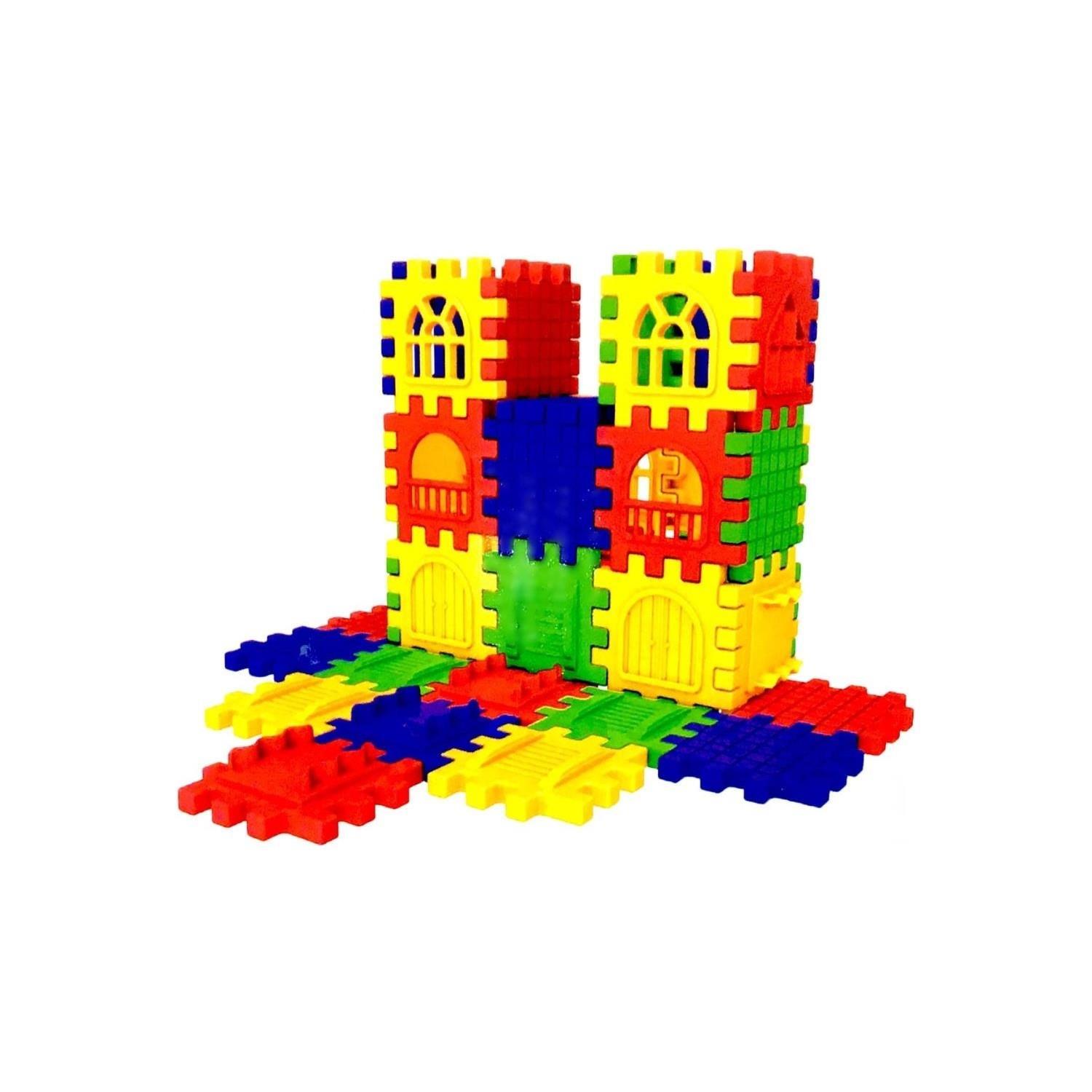 DedeDede Puzzle City 128 Parça 3D Yapı ve Tasarım Blokları 03703 (GKO: 7308)