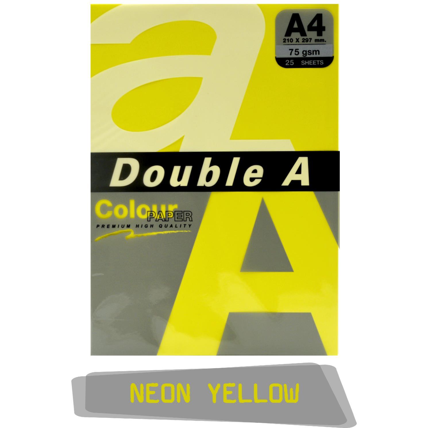 Double ADouble A Renkli Fotokopi Kağıdı 25 Li A4 75 gr