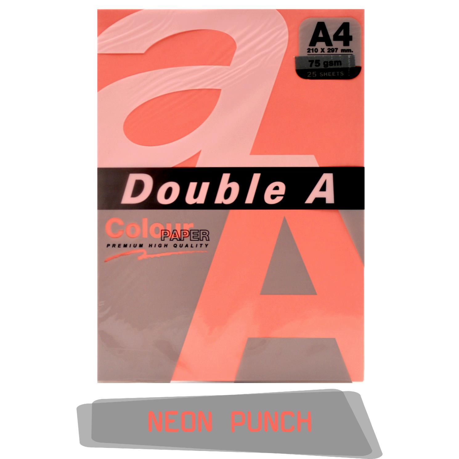 Double ADouble A Renkli Fotokopi Kağıdı 25 Li A4 75 gr