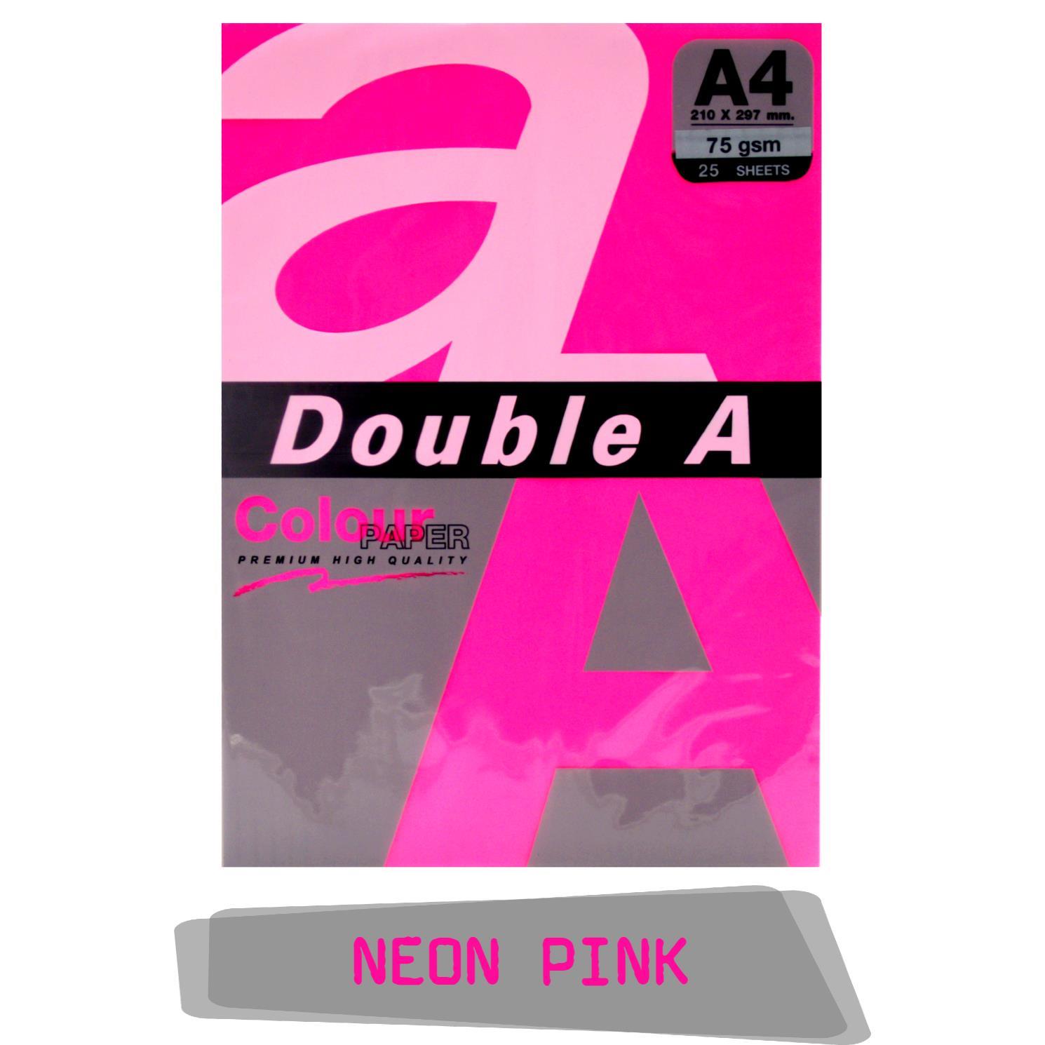 Double ADouble A Renkli Fotokopi Kağıdı 25 Li A4 75 gr