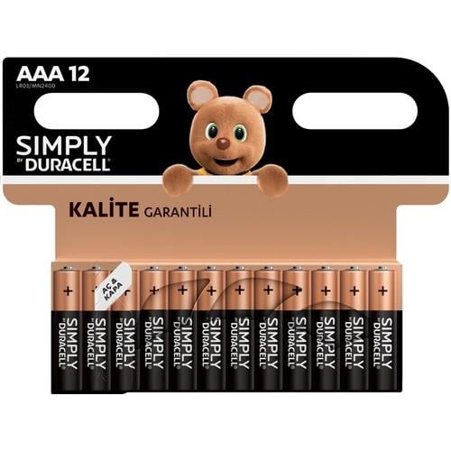 DuracellDuracell Simply Alkalin AAA İnce Pil 12 li