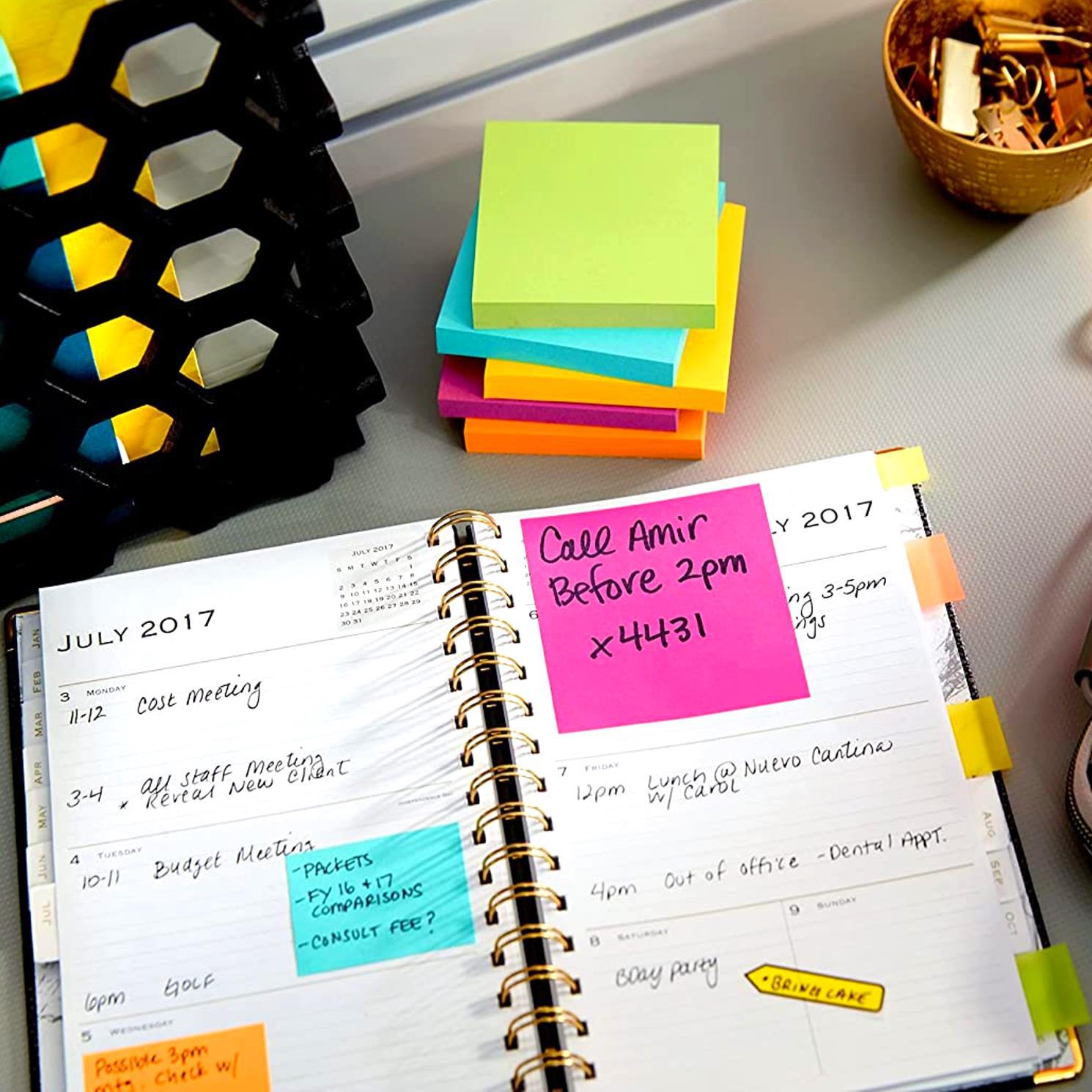 EagleEagle 75x00 mm Neon Renk Yapışkanlı Not Kağıdı 100 Yaprak Pembe (657N-PB)